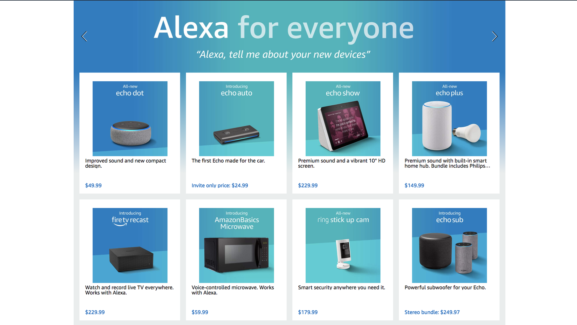 Amazon's new Alexa-powered gear