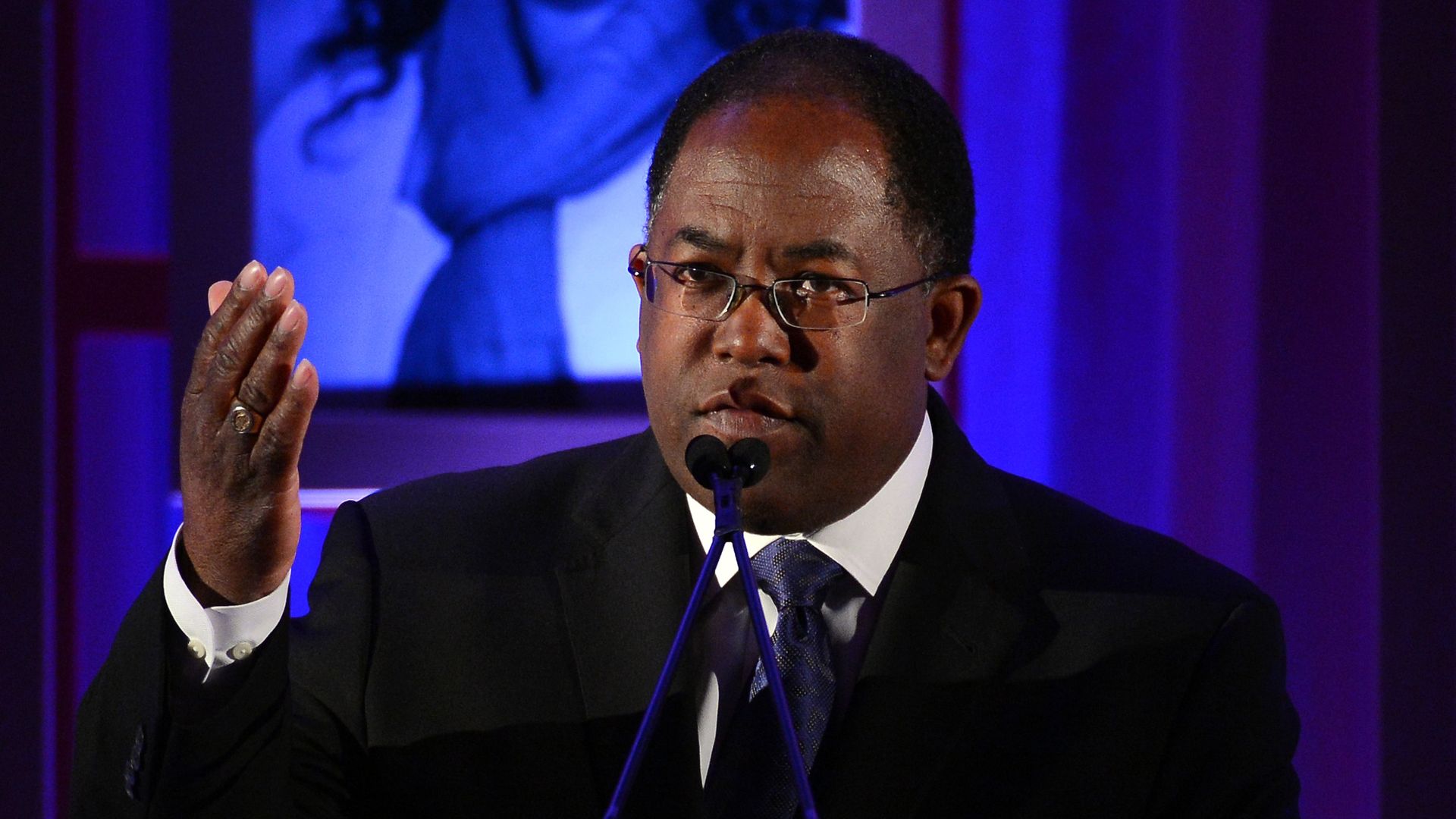 Los Angeles County official Mark Ridley-Thomas speaks onstage during an event at Beverly Hills Hotel on December 6, 2012 in Beverly Hills, California. 