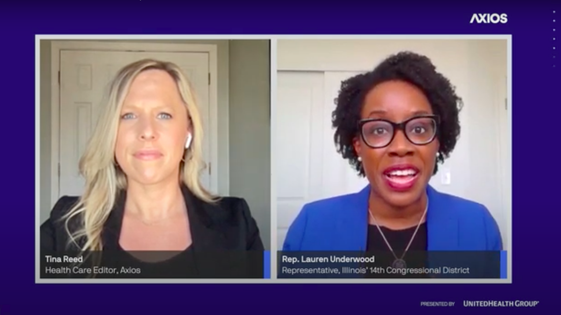 Axios' Tina Reed and Rep. Lauren Underwood