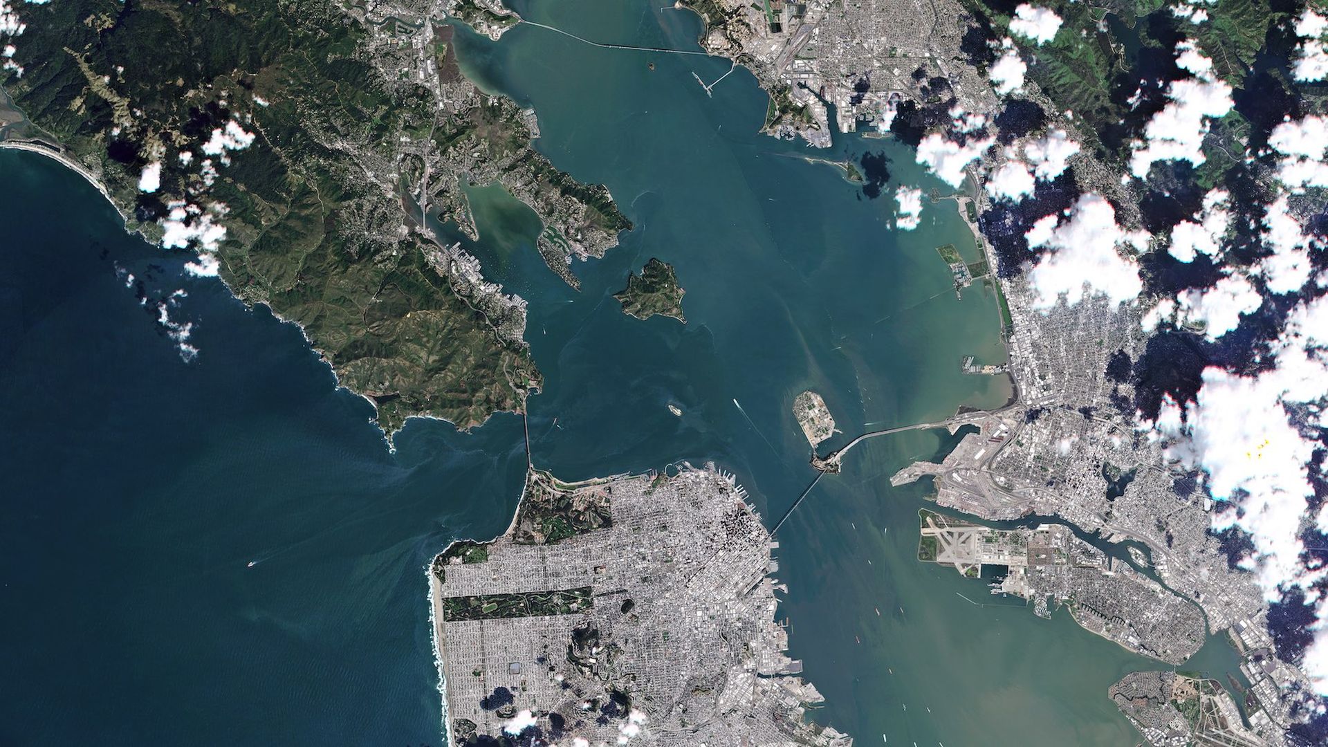 San Francisco as seen from orbit