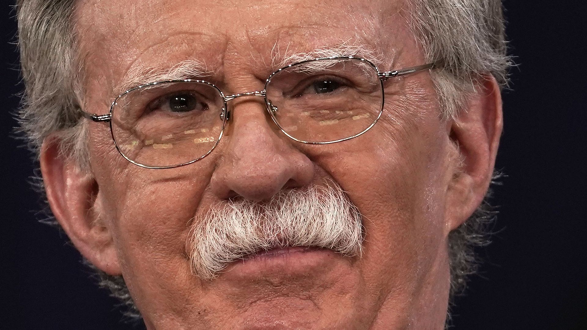 Closeup of John Bolton's face