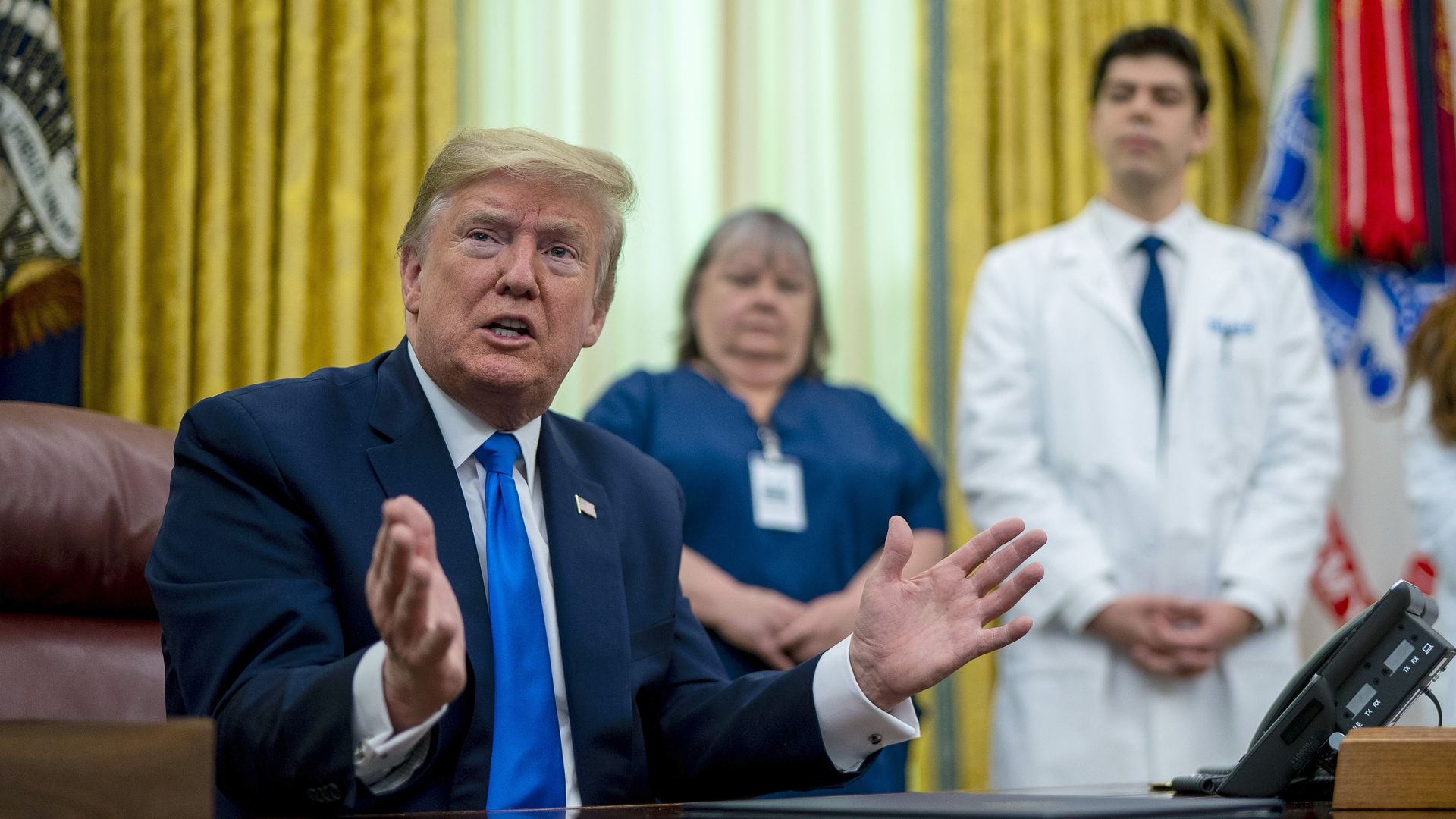 President Trump in the Oval Office