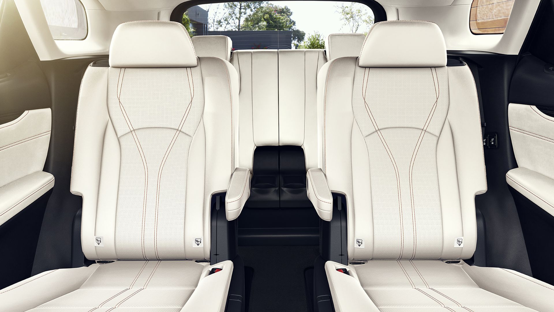 Image of 2nd and 3rd row seats in the 2020 Lexus RX 350L