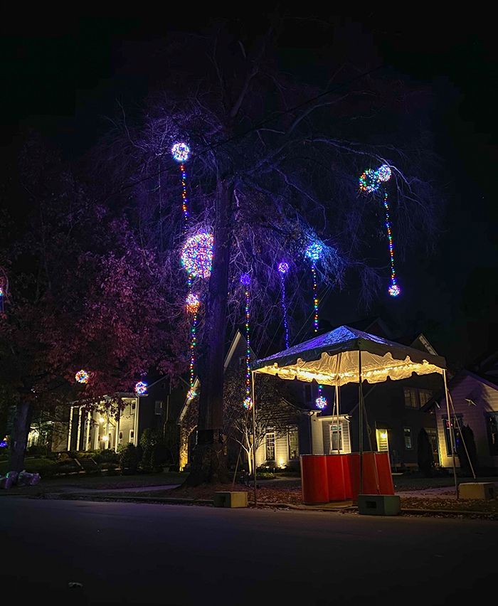 hillside ave christmas lights charlotte