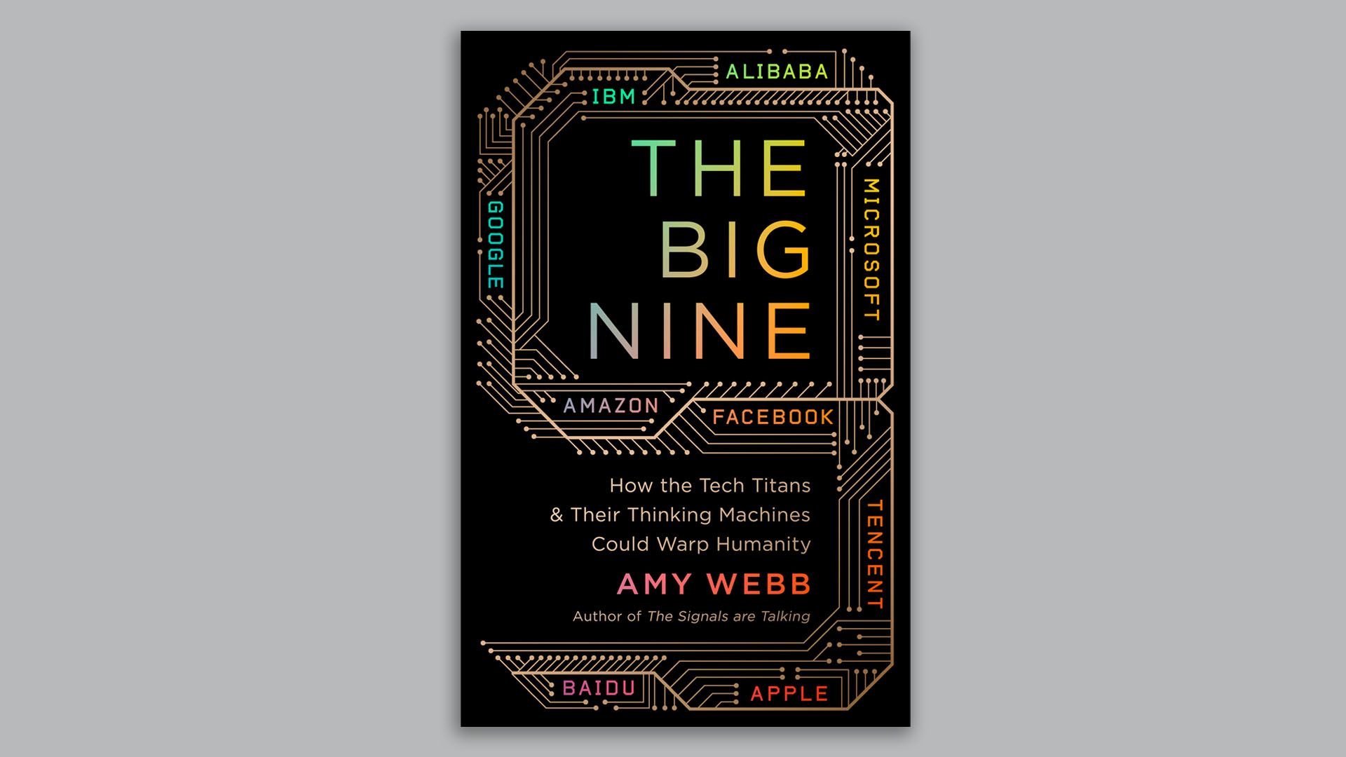 Book cover for Amy Webb's "The Big Nine"