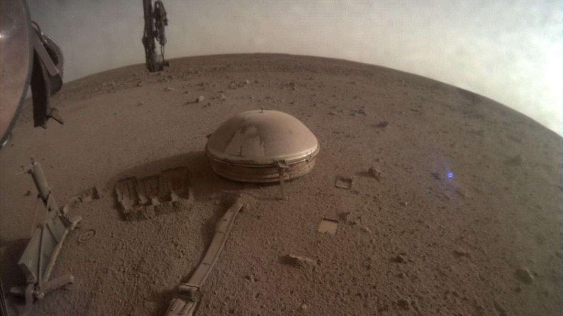 One of InSight's last images taken on Mars