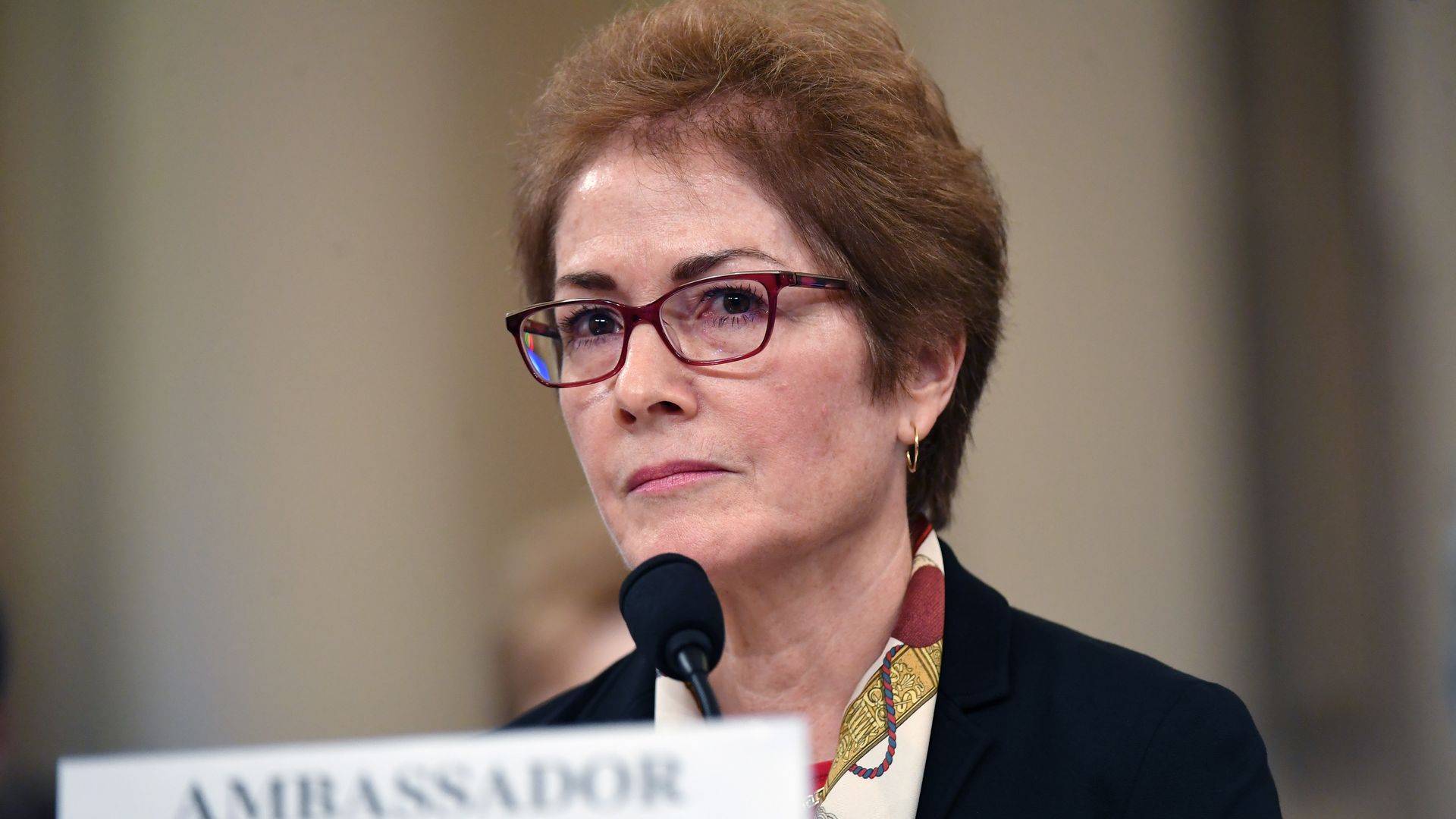 Former U.S. ambassador Marie Yovanovitch