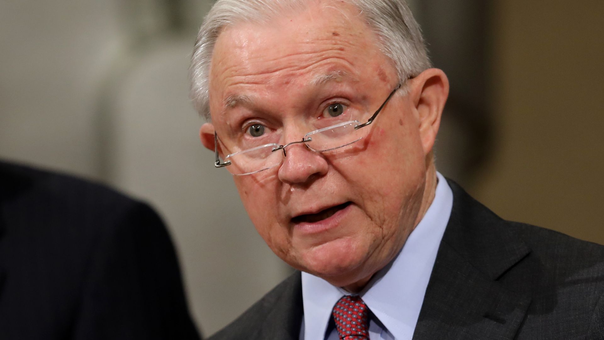 Jeff Sessions in a suit