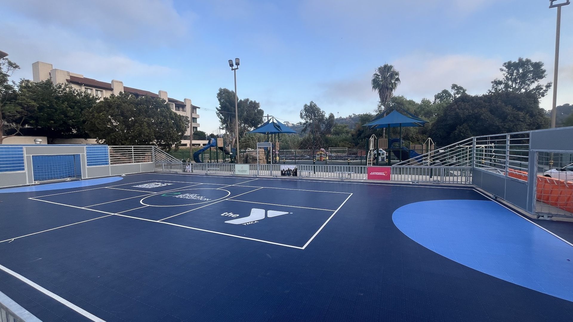 The new sport court at the YMCA Mission Valley