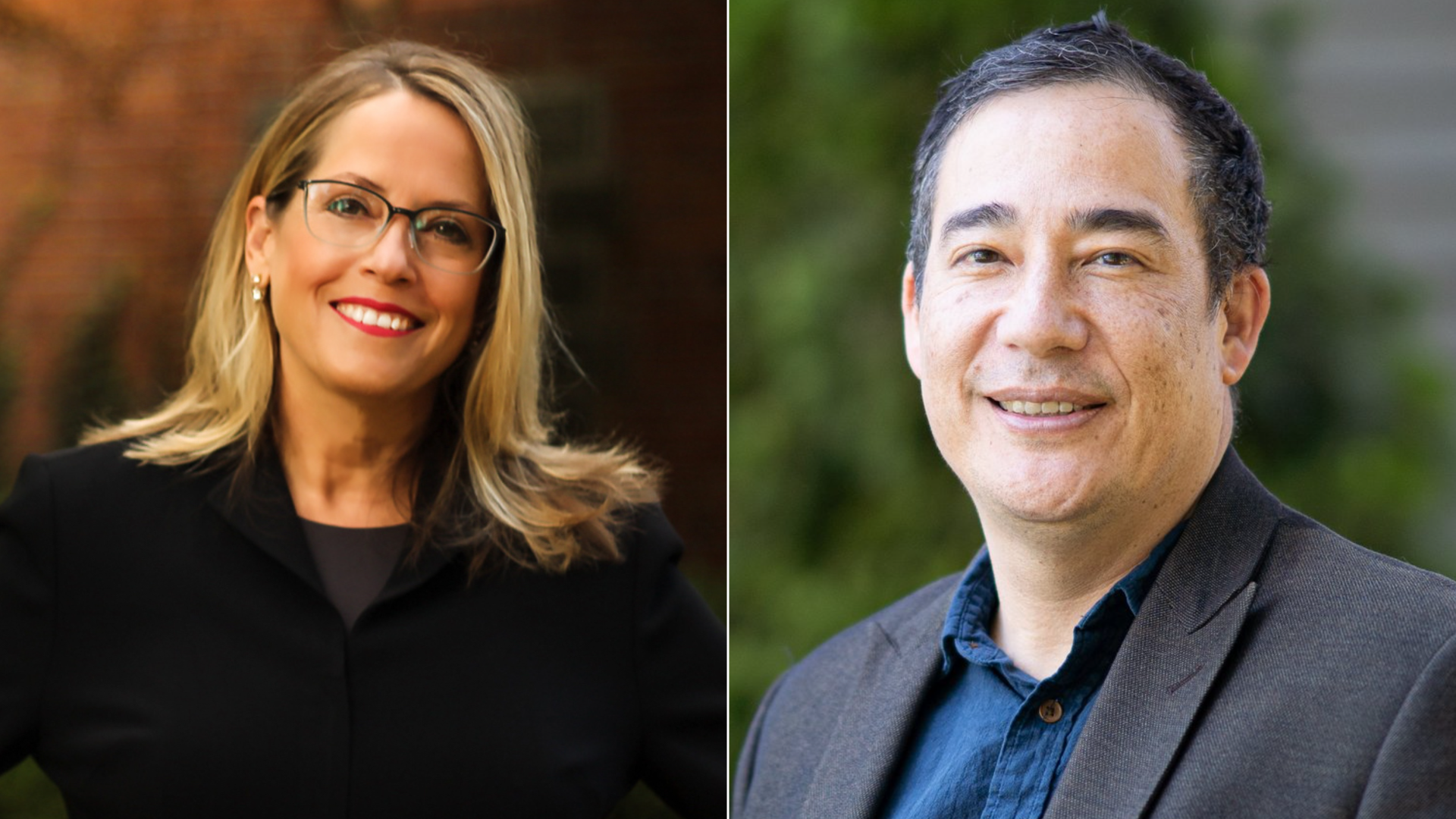 Julie Anderson and Steve Hobbs, candidates for Washington Secretary of State.