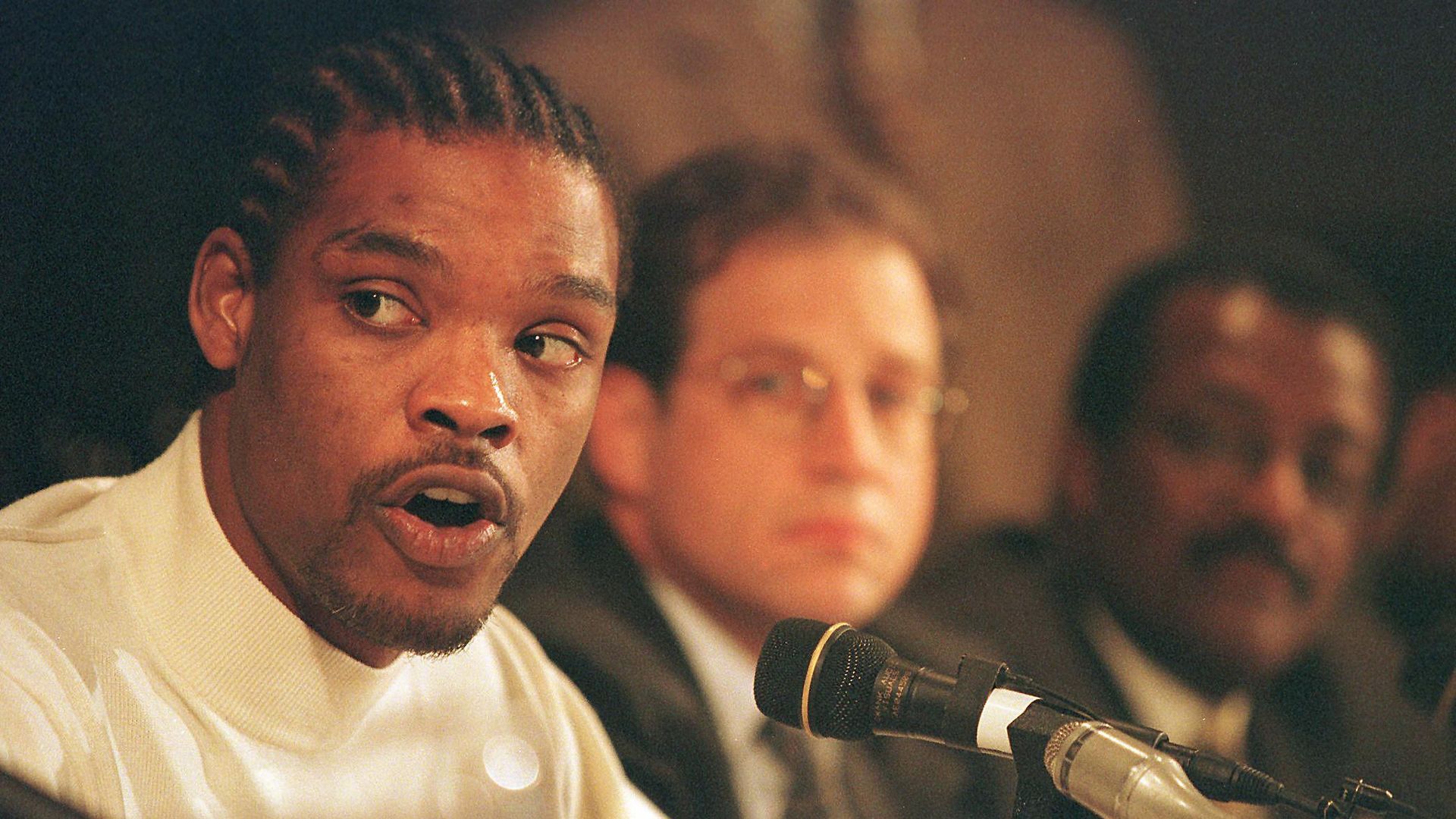 latrell sprewell at press conference