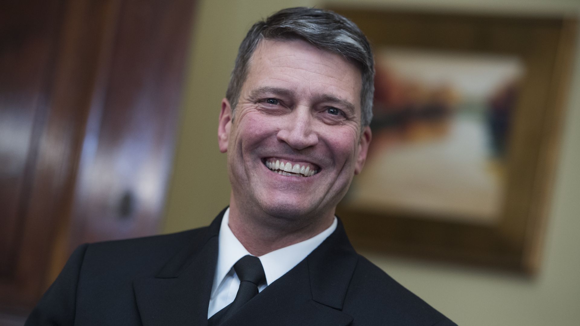 Ronny Jackson in a meeting on Capitol Hill