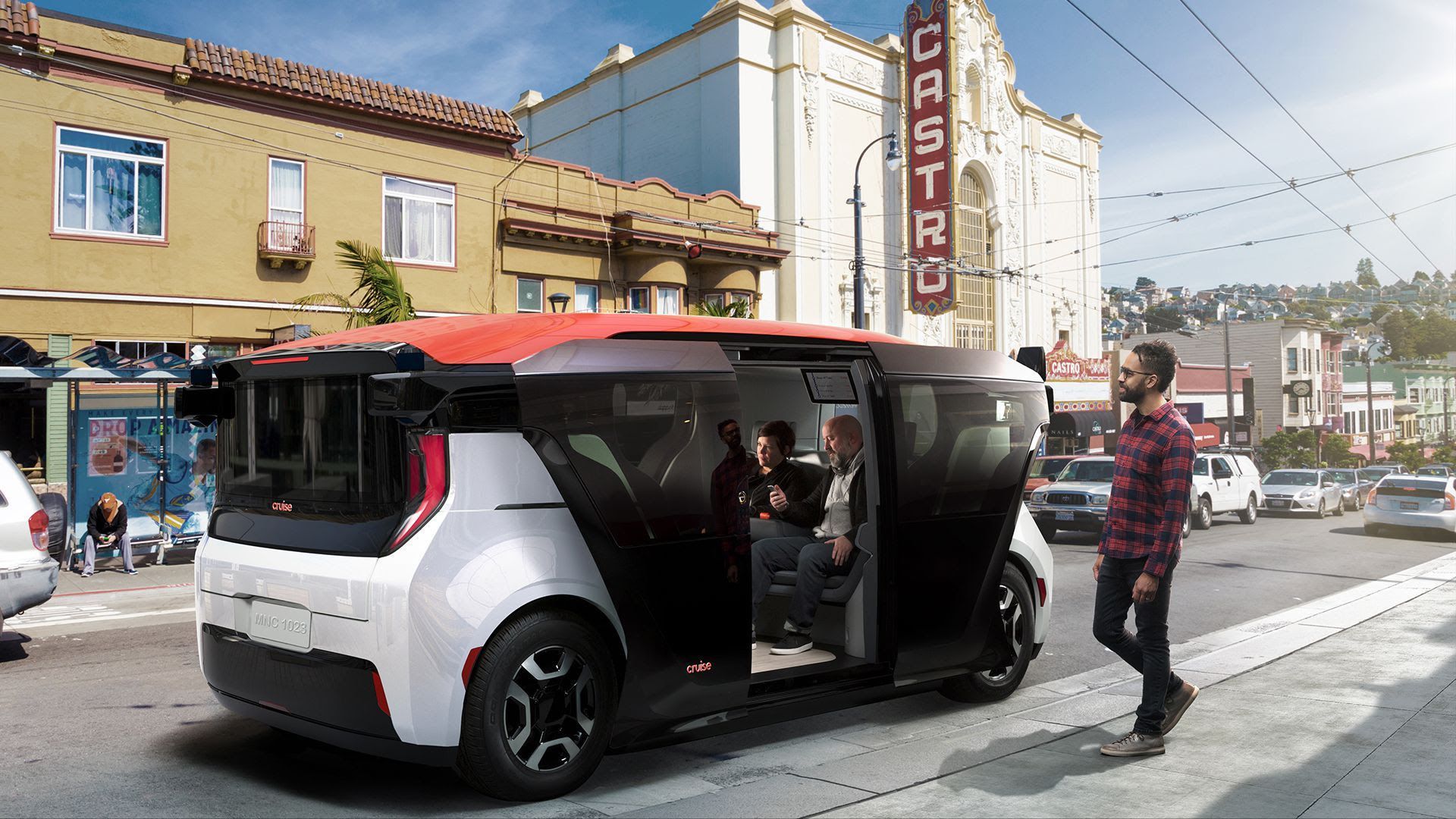 Image of electric robotaxi