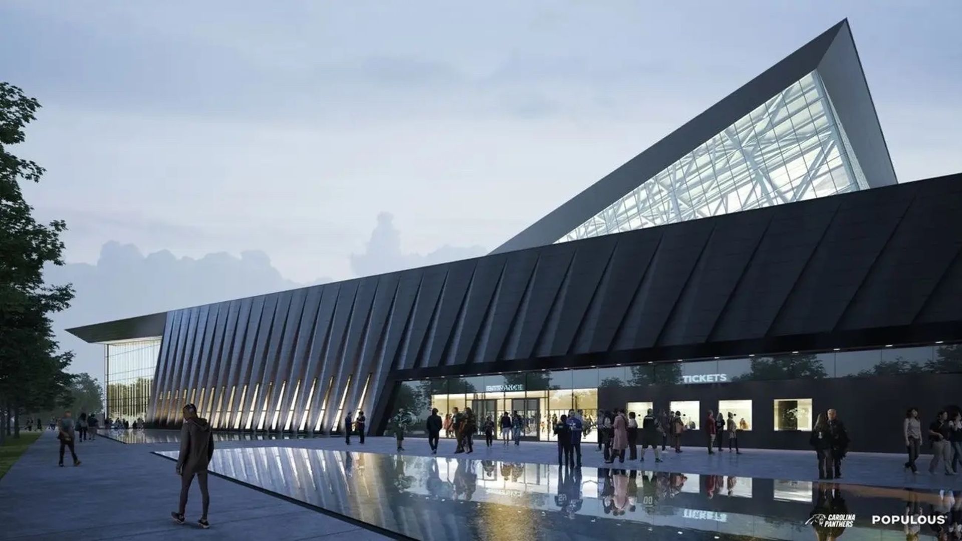 Rendering of a sports complex