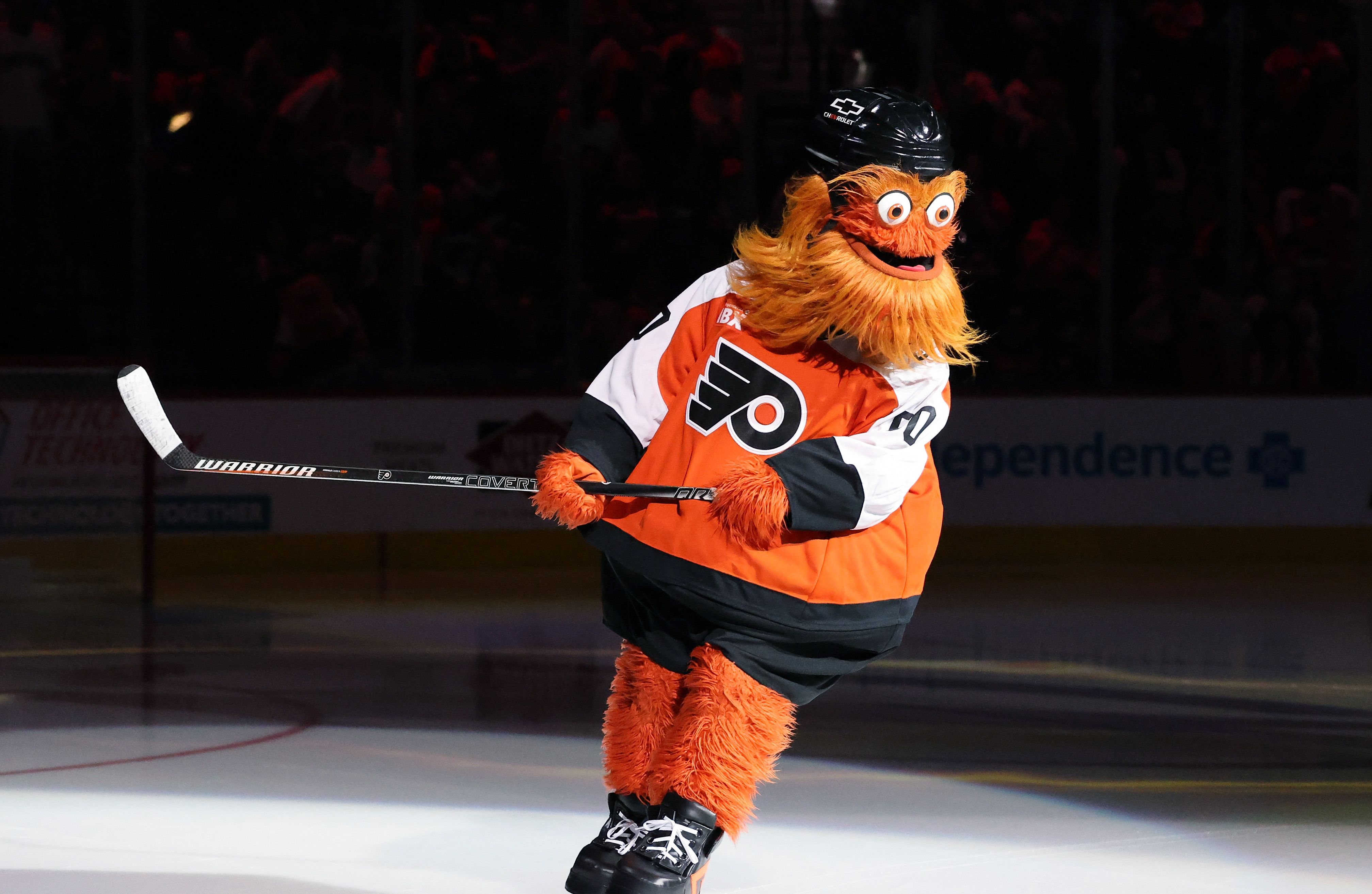 Gritty on the ice