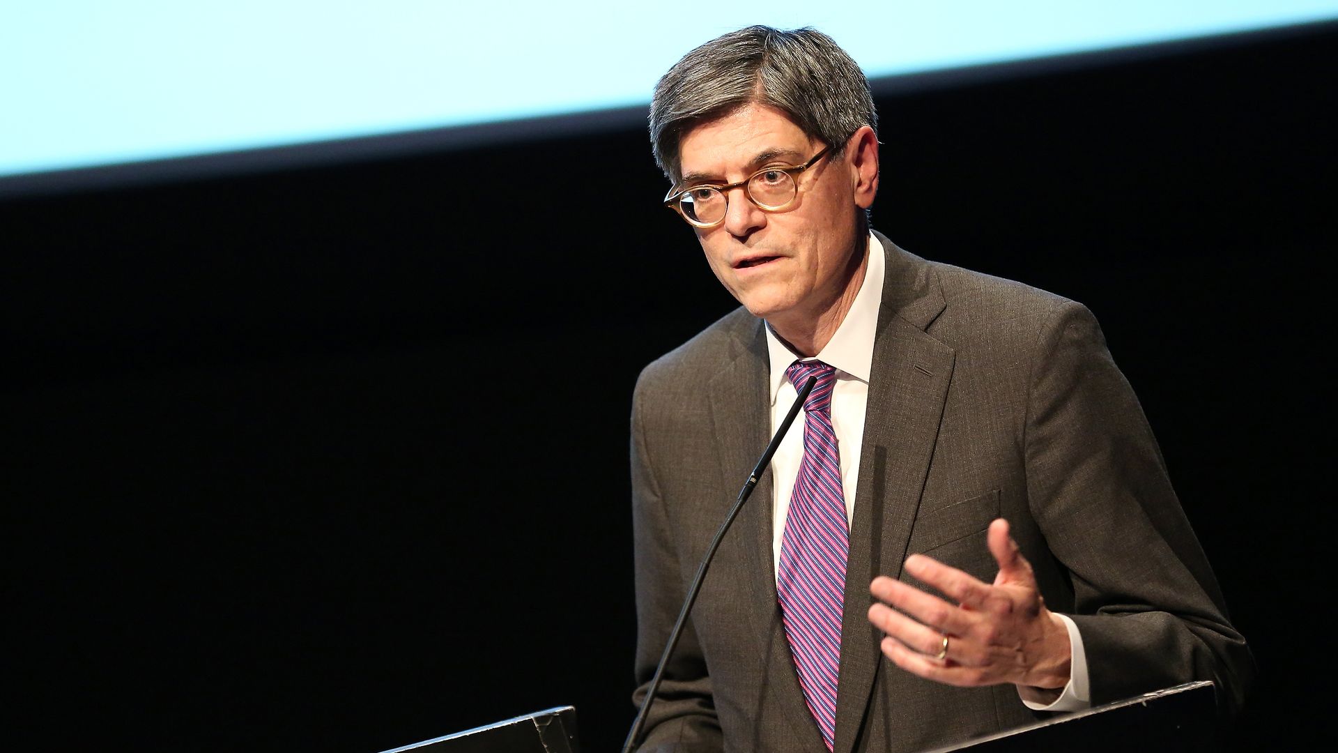 Honoree Jacob Lew speaks on stage during the Queens Community House's 2018 Strengthening Neighborhoods Inspiring Change Gala at Museum of Moving Image on October 23, 2018 in Astoria, New York. 