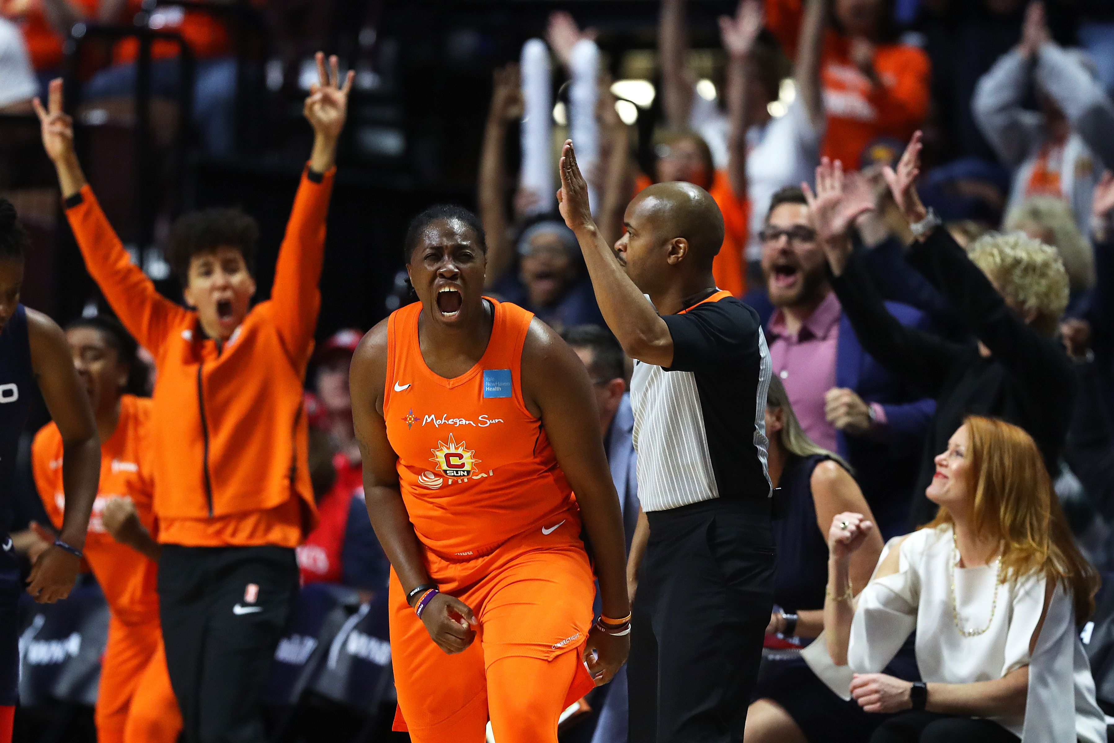 Sun players celebrating