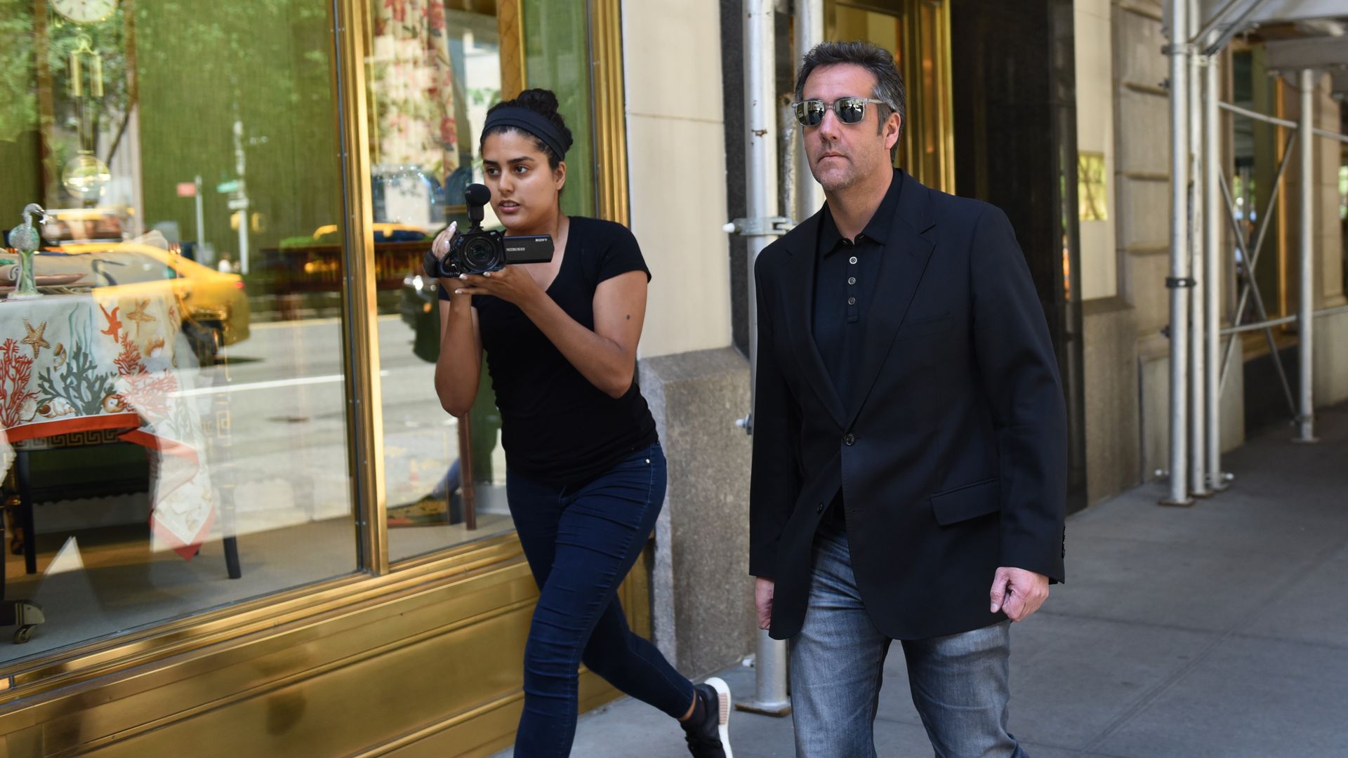 Michael Cohen walking to court