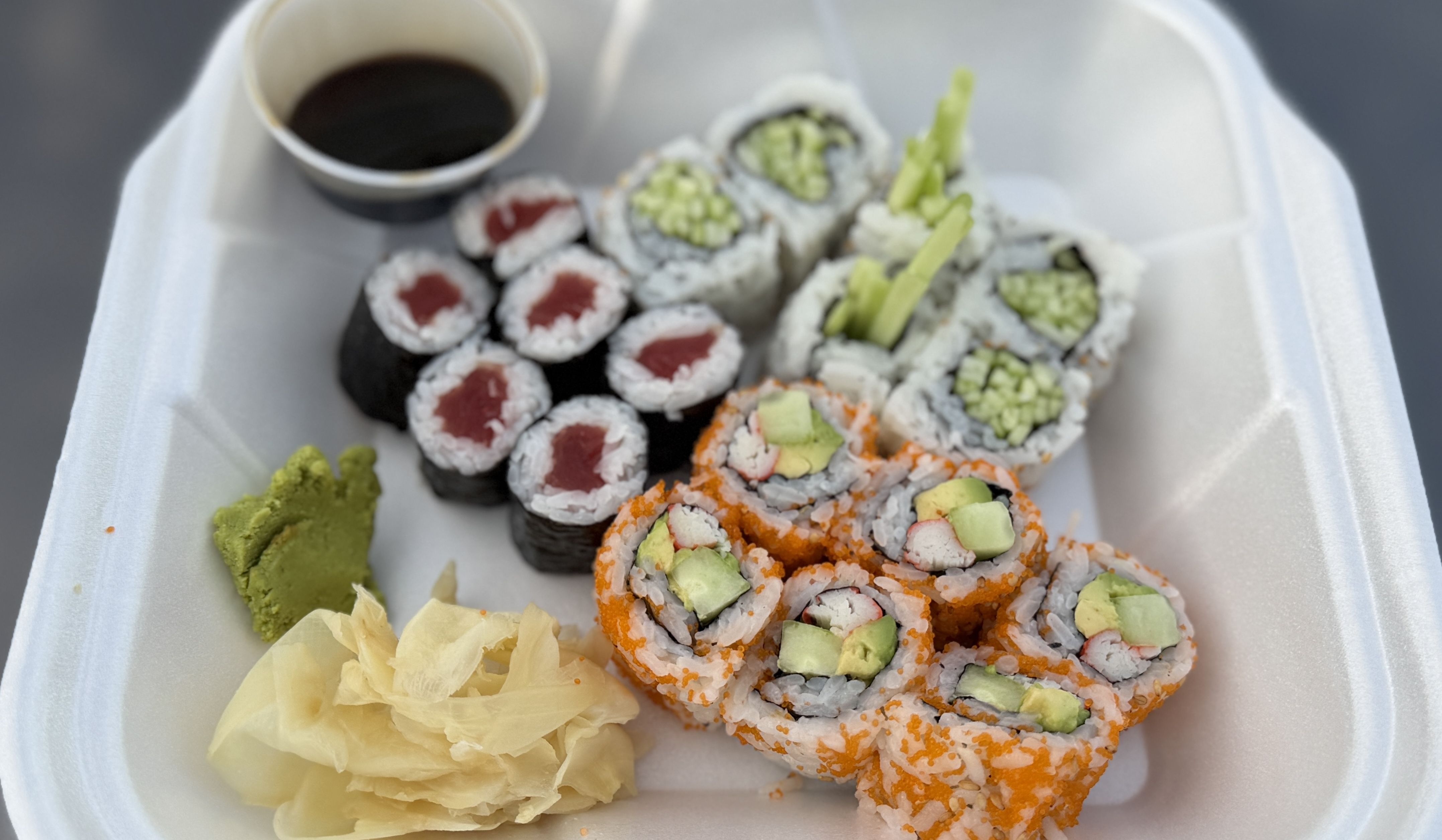 three types of maki rolls