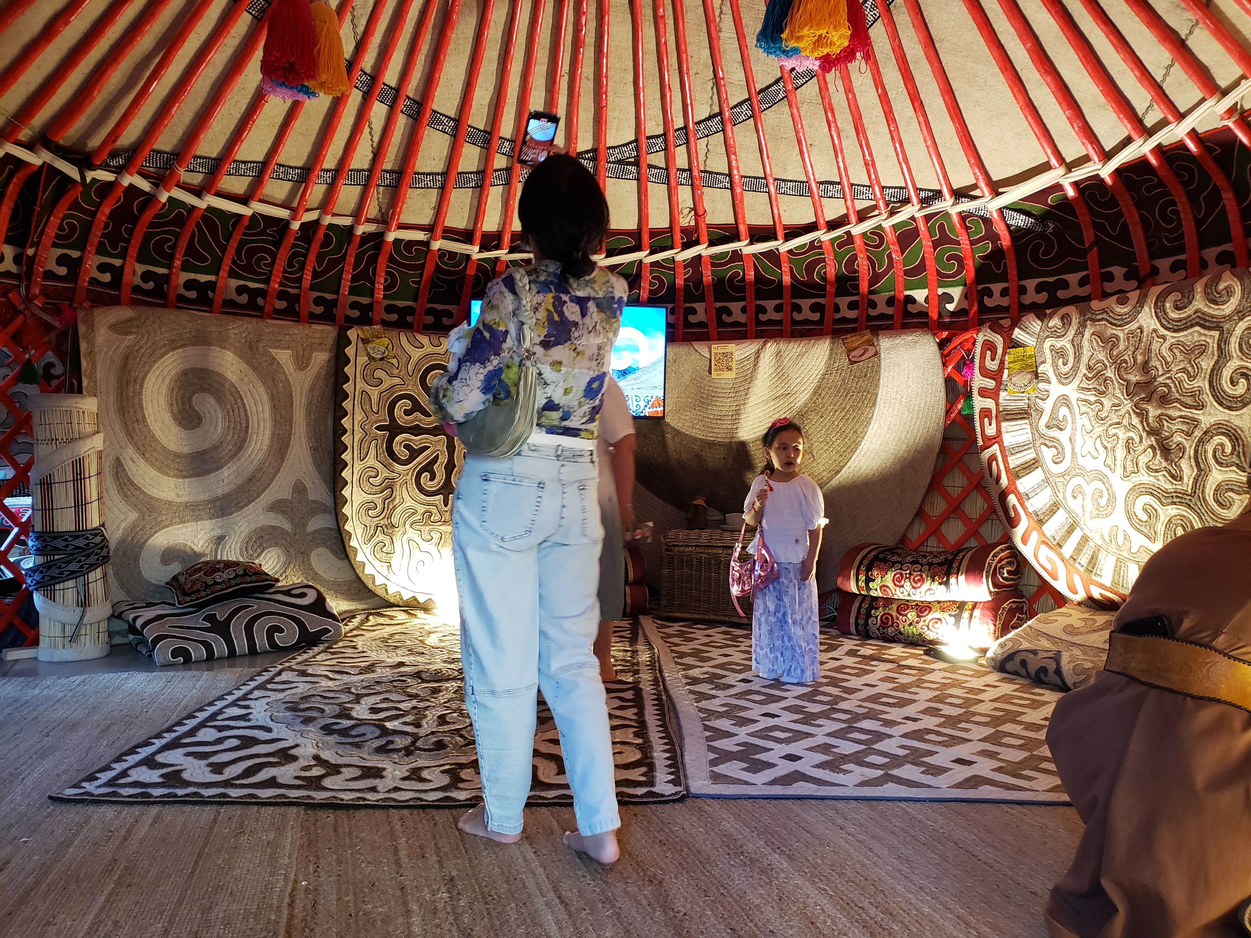 inside a yurt