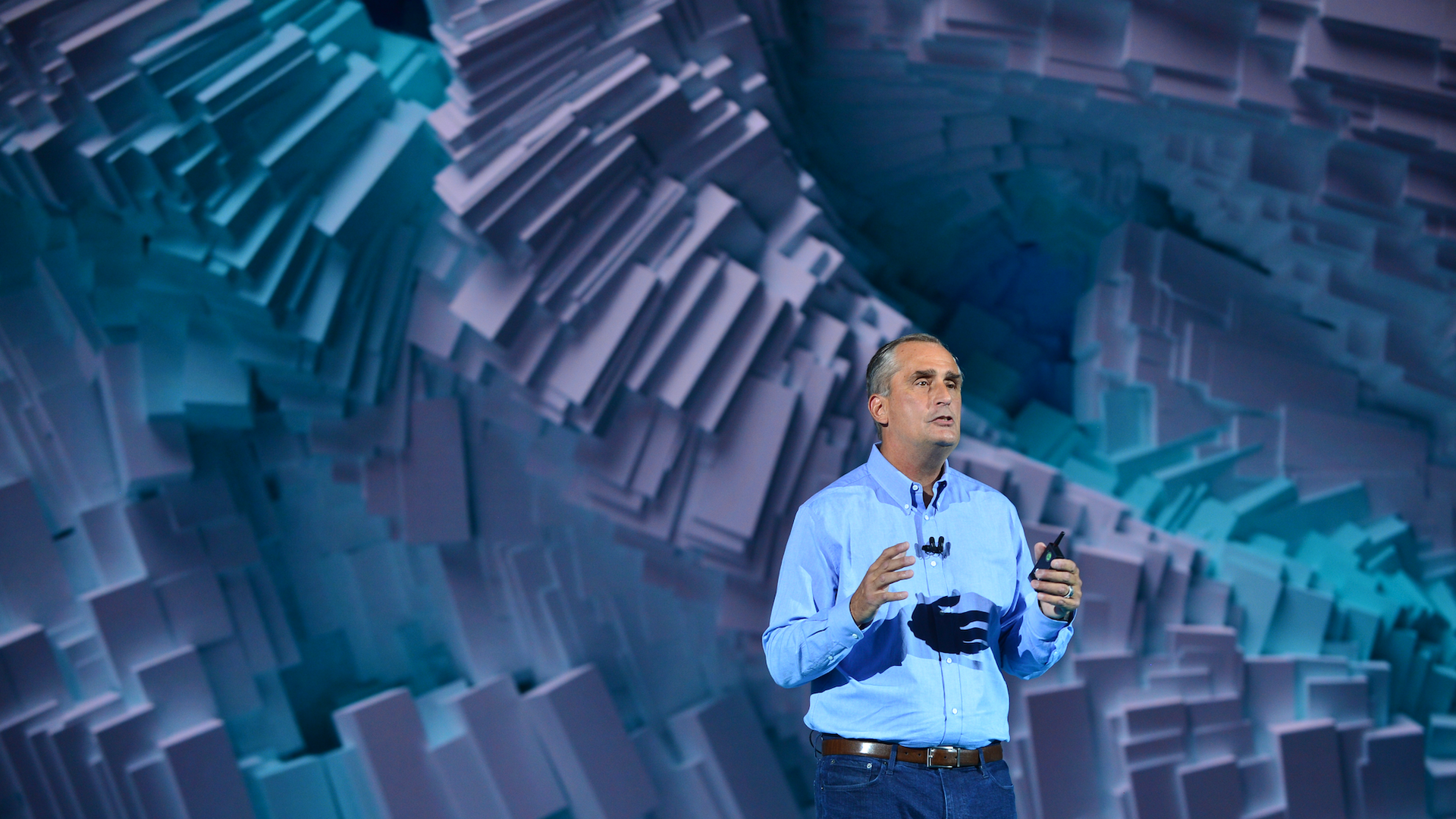 Intel CEO Brian Krzanich, speaking at CES 2018