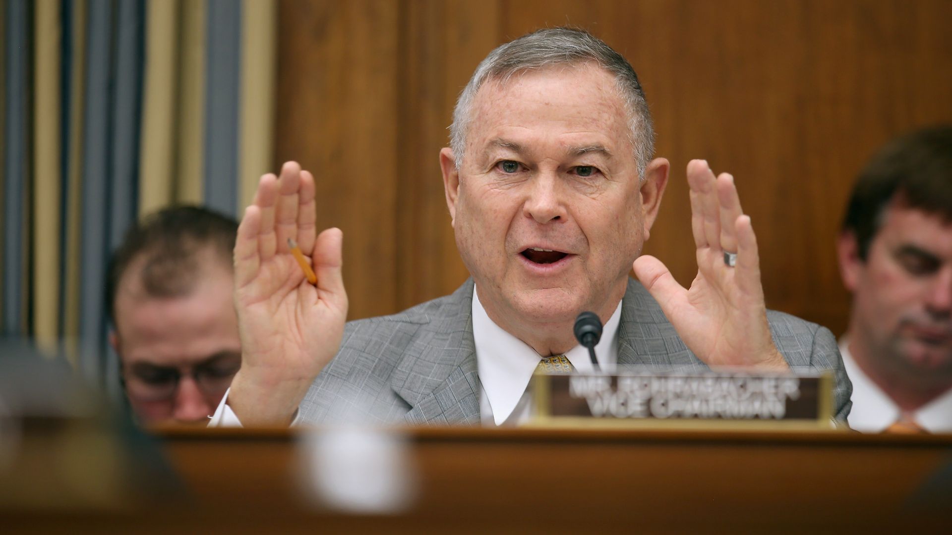 Dana Rohrabacher at a hearing