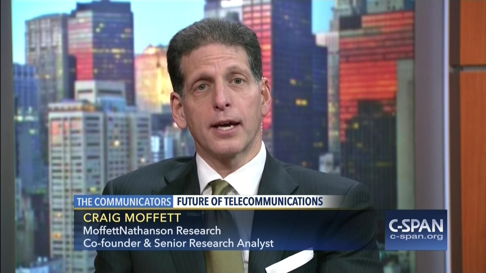 Craig Moffett appearing on C-SPAN