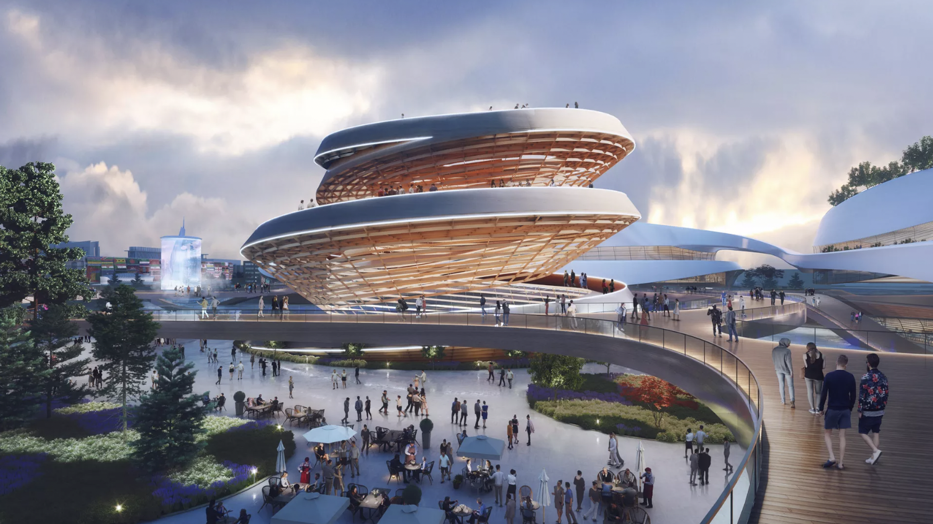 rending of world expo site
