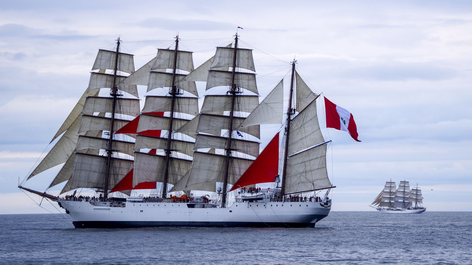 The BAP Unión, a four-masted sailing vessel from Peru, will be in New Orleans for Sail 250. Photo: Jane Barlow/PA Images via Getty Images