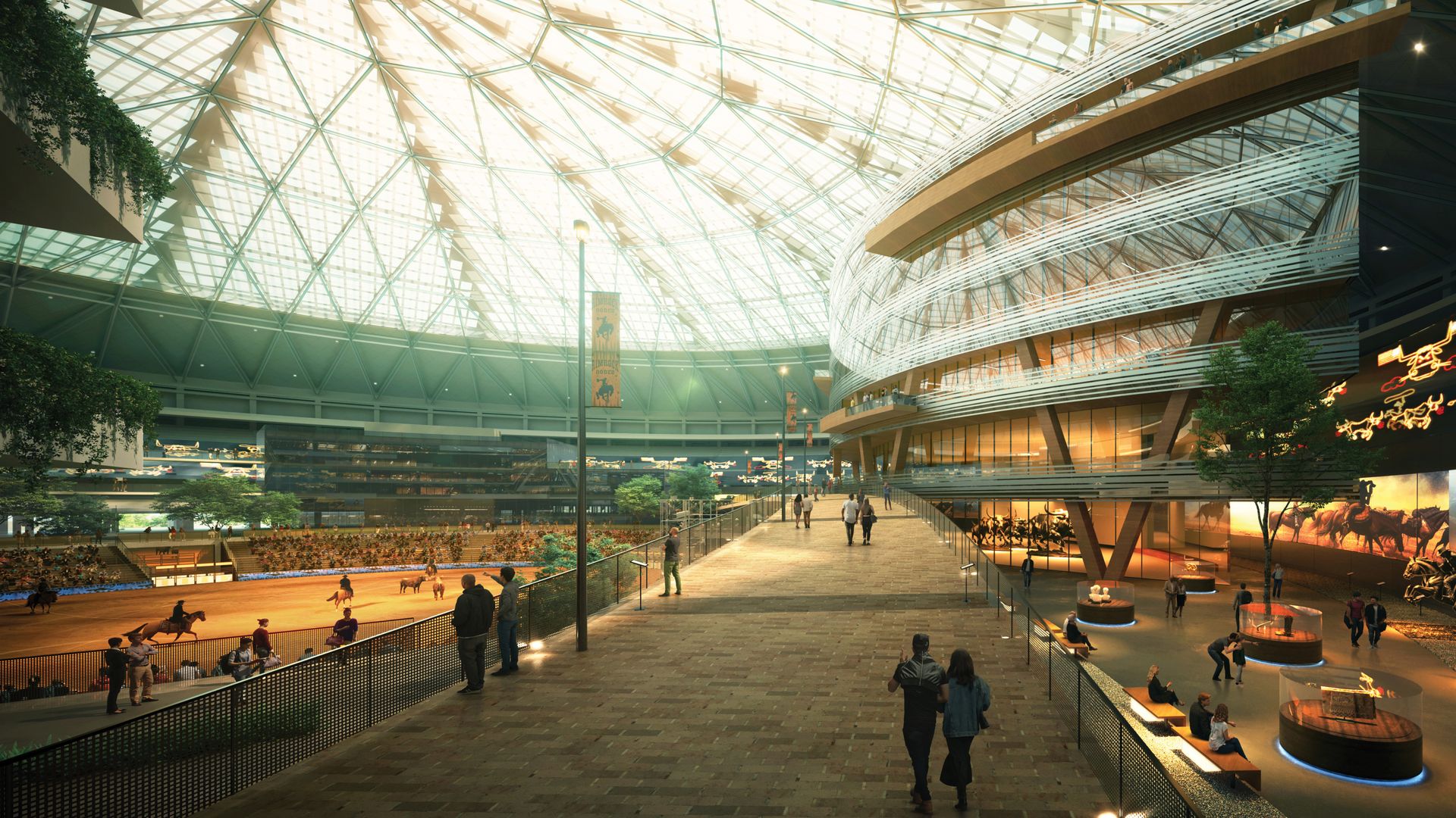 The inside view of proposed changes to the Astrodome