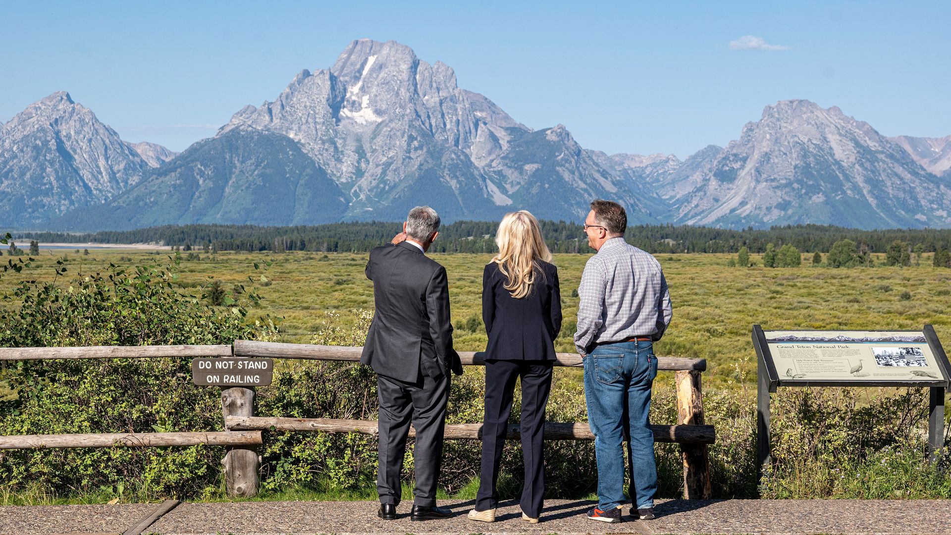 Fed Chair Jerome Powell, vice-chair Lael Brainard, and New York Fed President John Williams in Jackson Hole