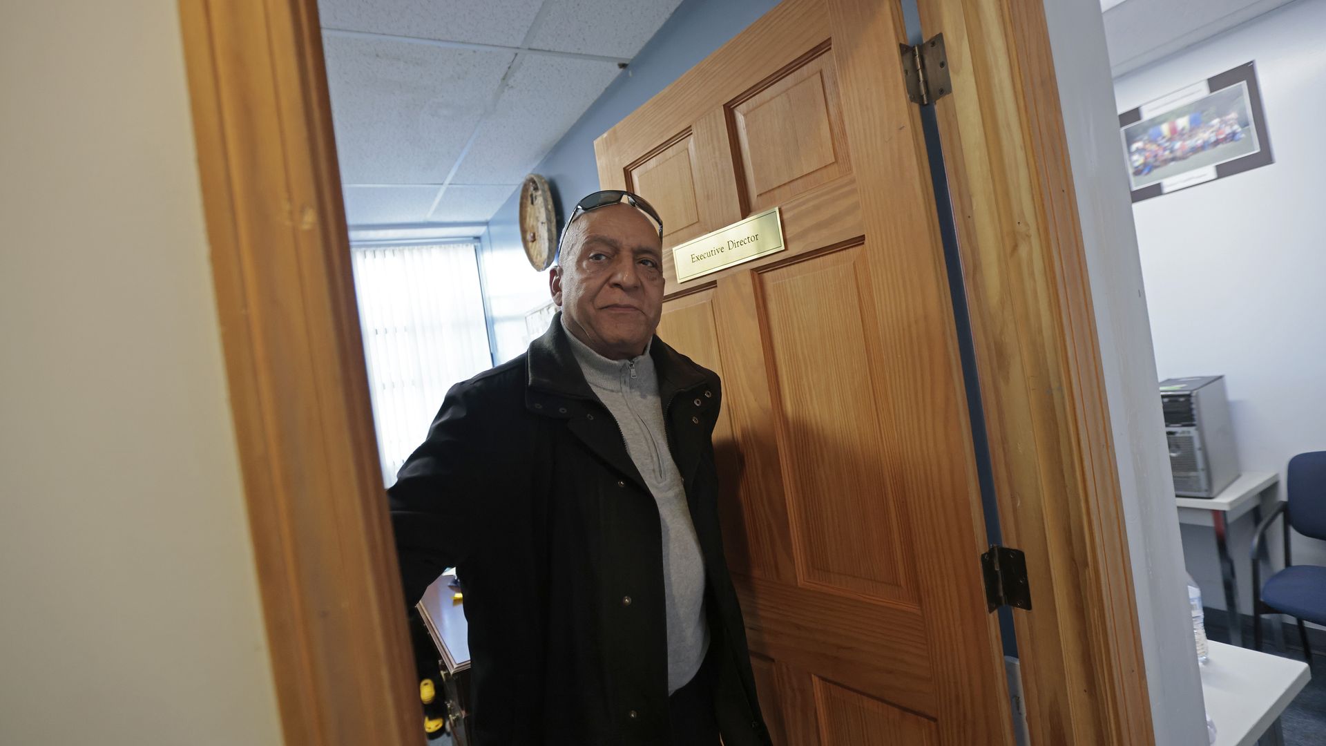 Moises Rodrigues at the Cape Verdean Association of Brockton on Election Day 2025.