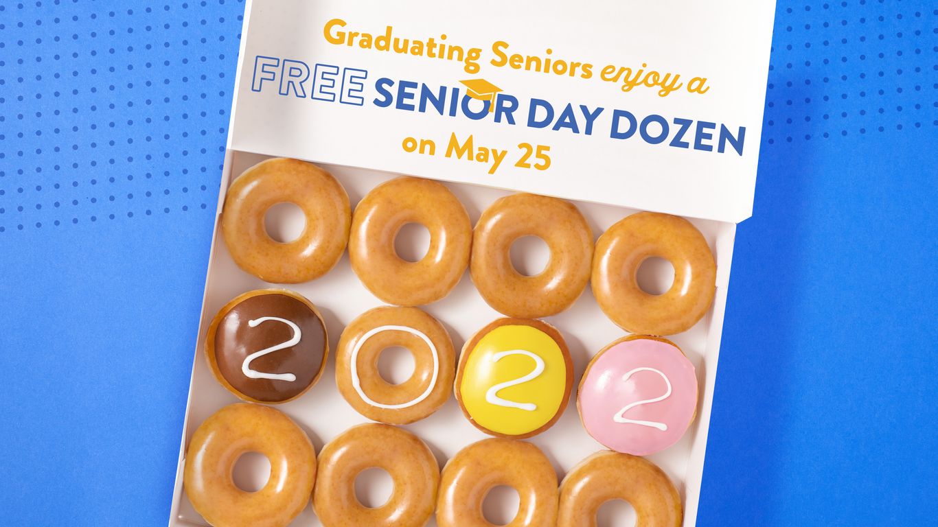 Free donuts for graduates at Krispy Kreme Wednesday is Senior Day