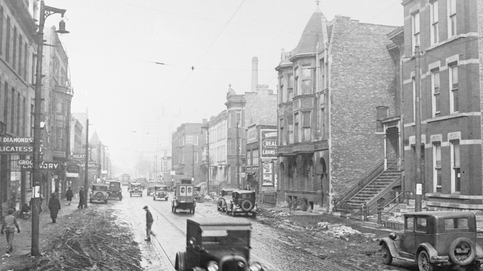 Photo of a block in 1929.