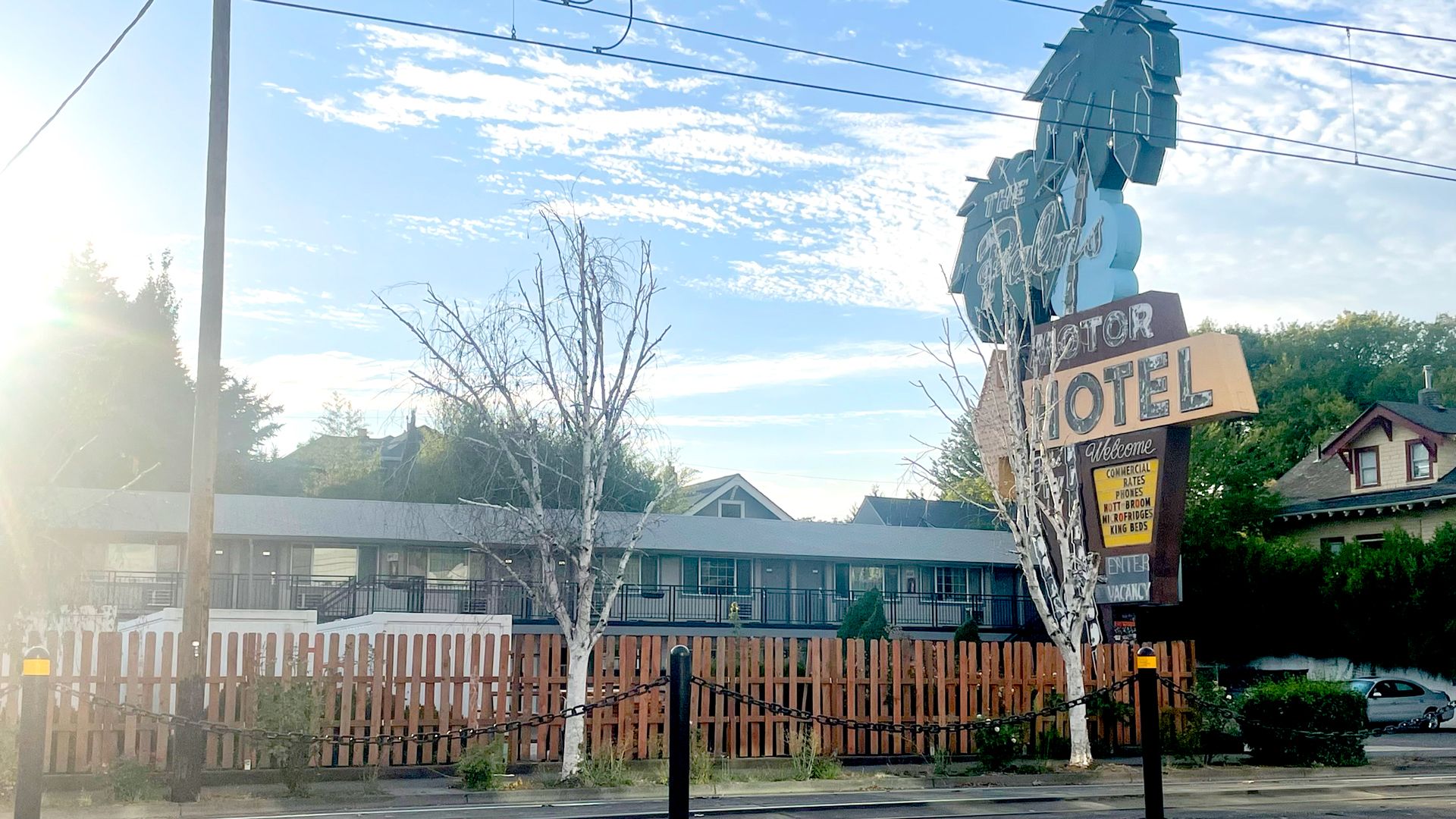  The Palms Motel, located on N Interstate Ave., serves older adults experiencing homelessness that identify as African-American. Photo: Meira Gebel/Axios