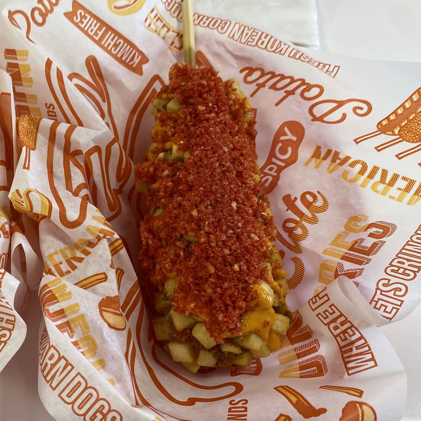 Two Hands Corn Dogs offers a Korean twist on an American staple