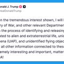 Trump orders UFO files release after slamming Obama over alien comments