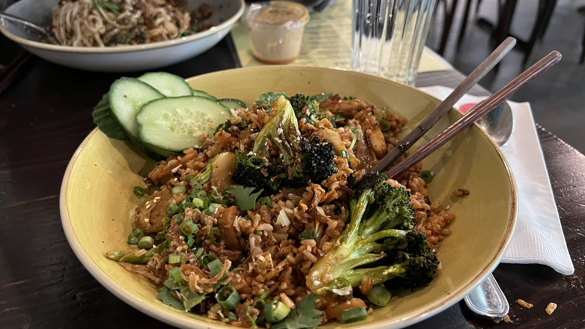 Kimchi fried rice from Ba Bar Green