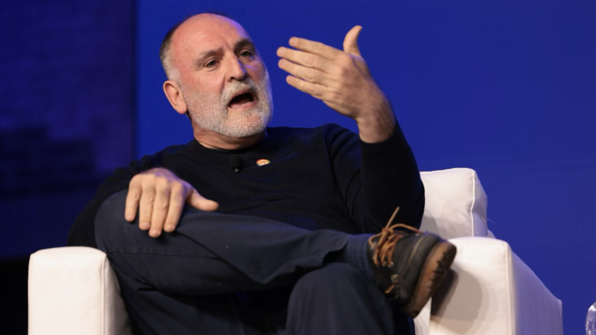 Chef José Andrés, speaking Tuesday at the Axios What's Next Summit