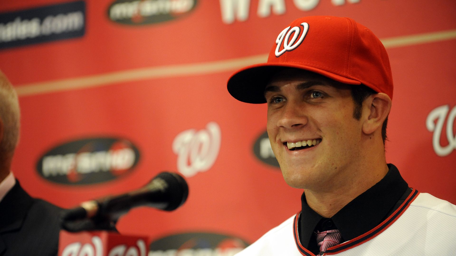 young bryce harper at nats press conference