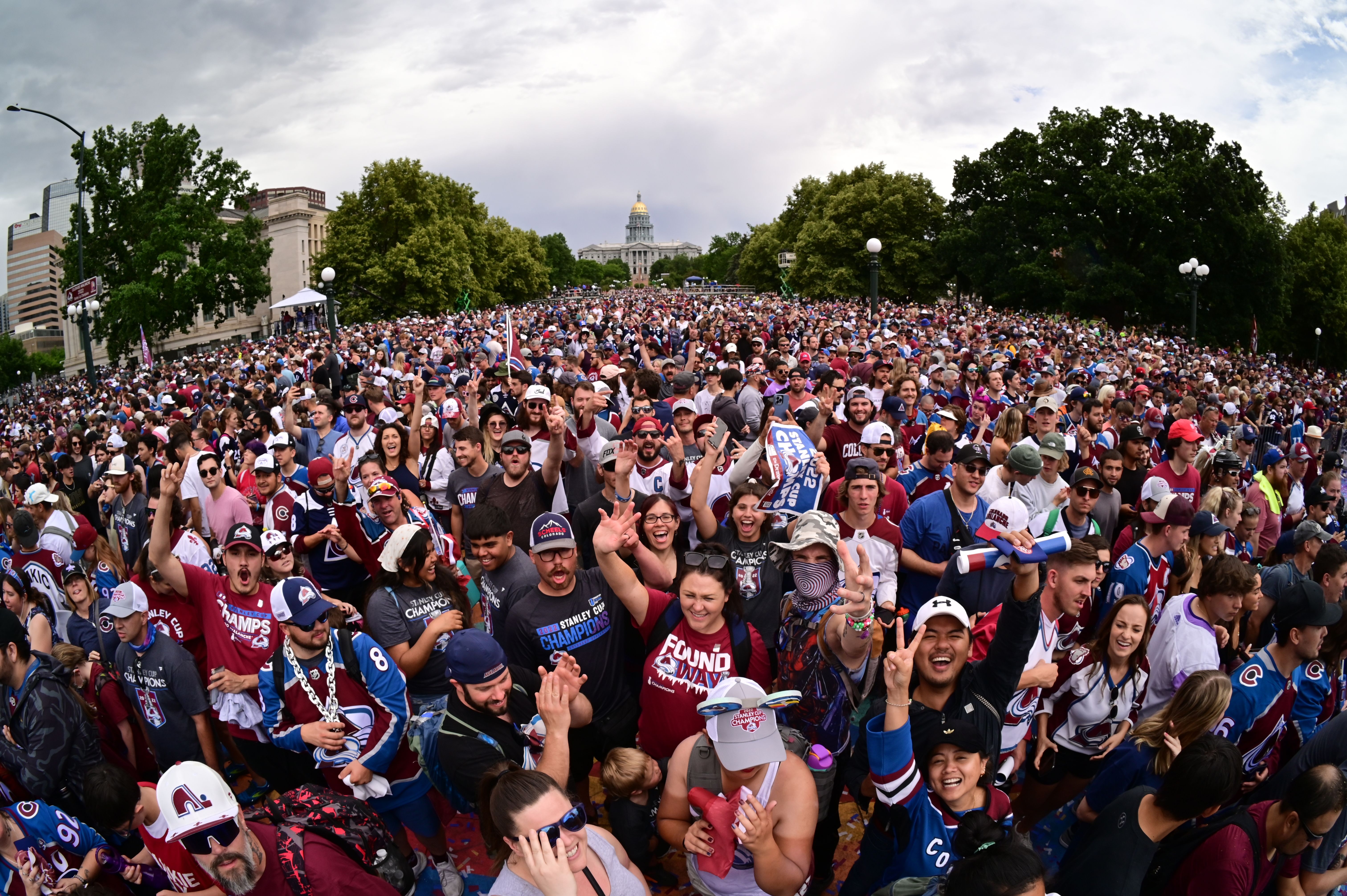 COLORADO AVALANCHE: Biggest Stanley Cup parade attendance over 10