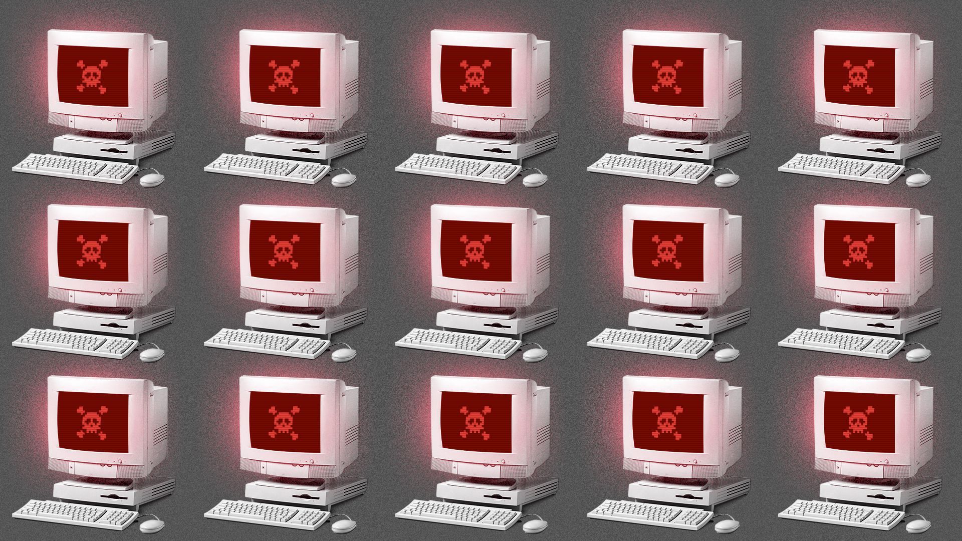 Computers with ransomware signs