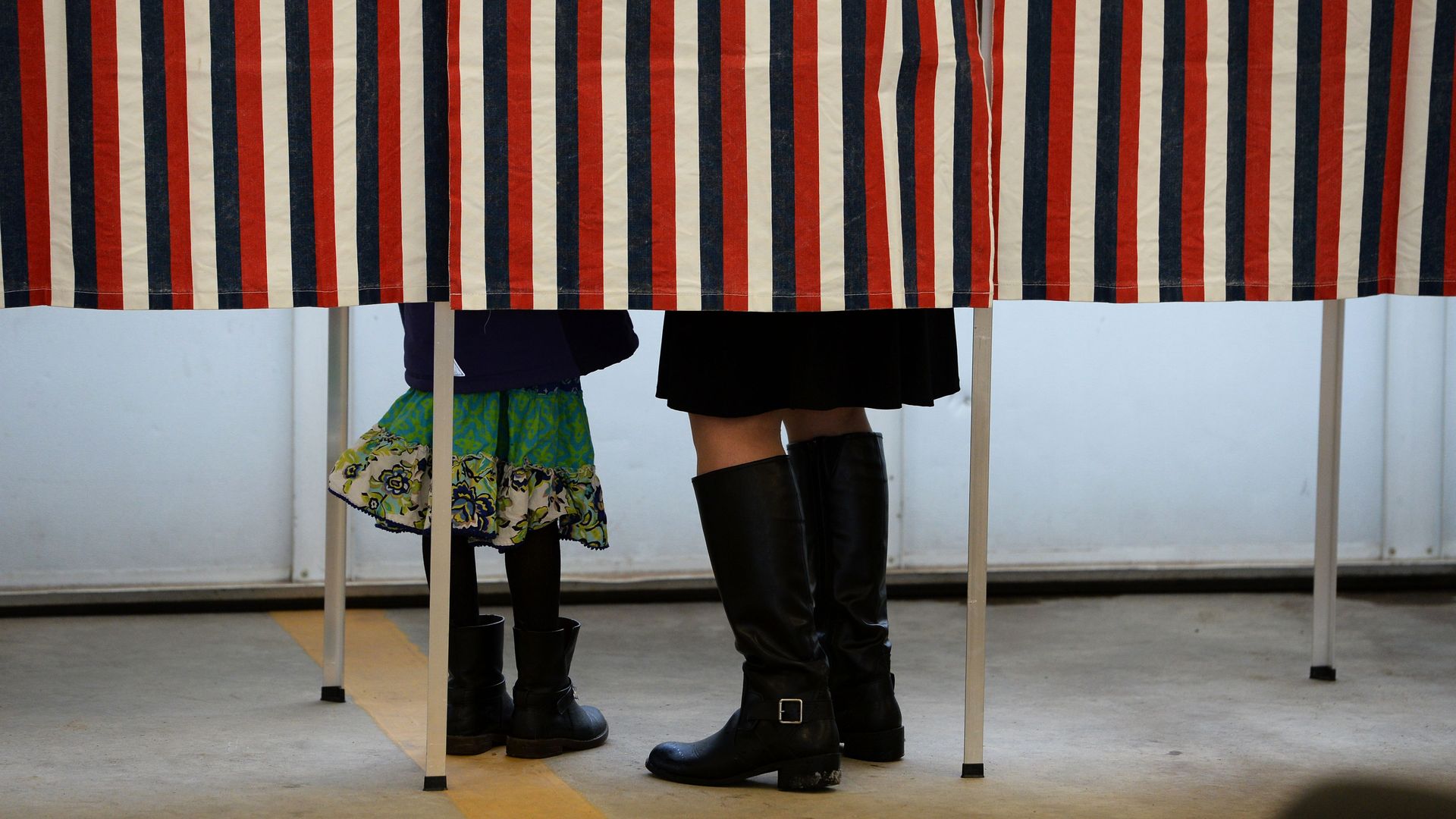 Voting booth.