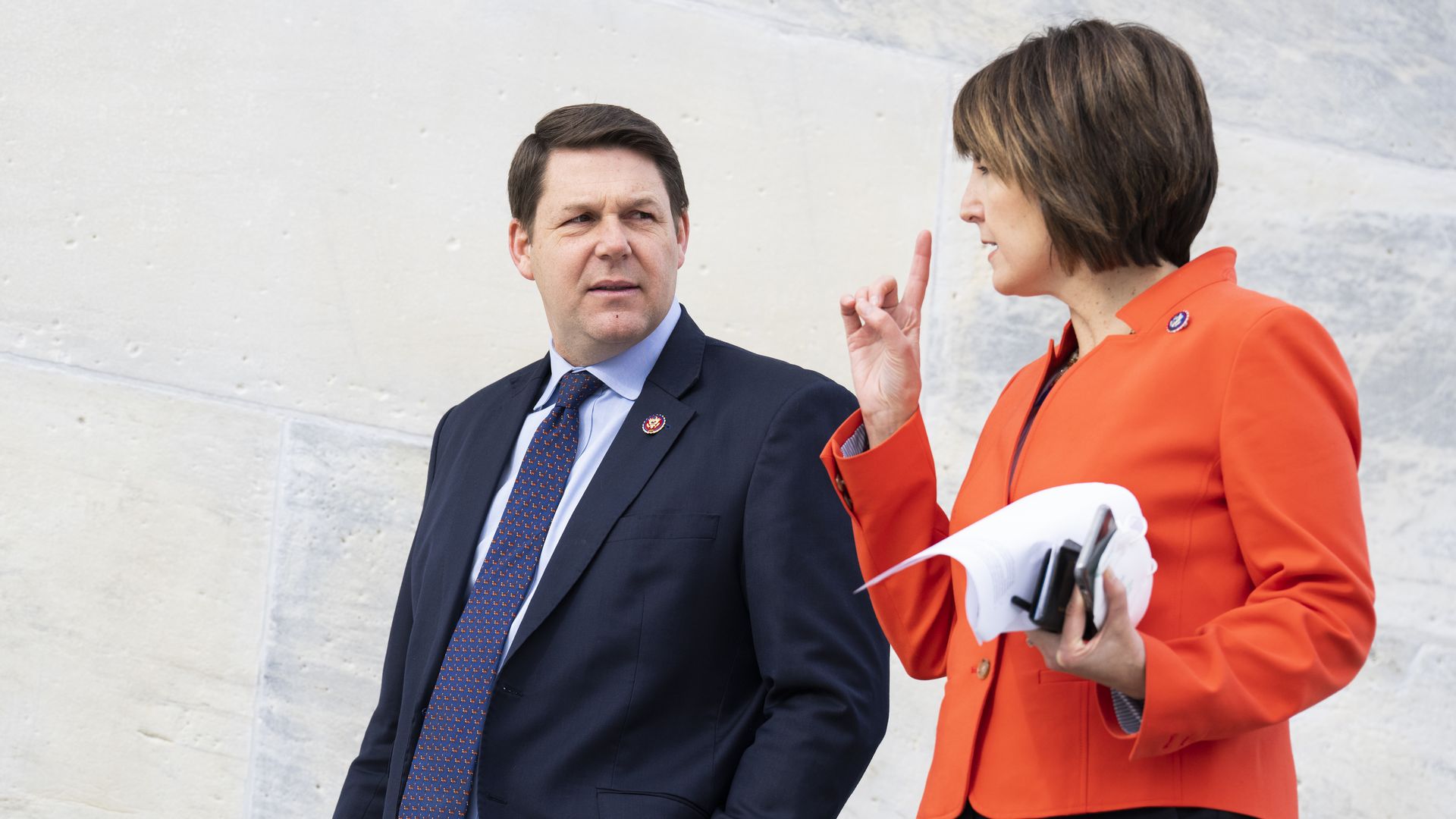 House Budget Chairman Jodey Arrington and E&C Chair Cathy McMorris Rodgers walk together.