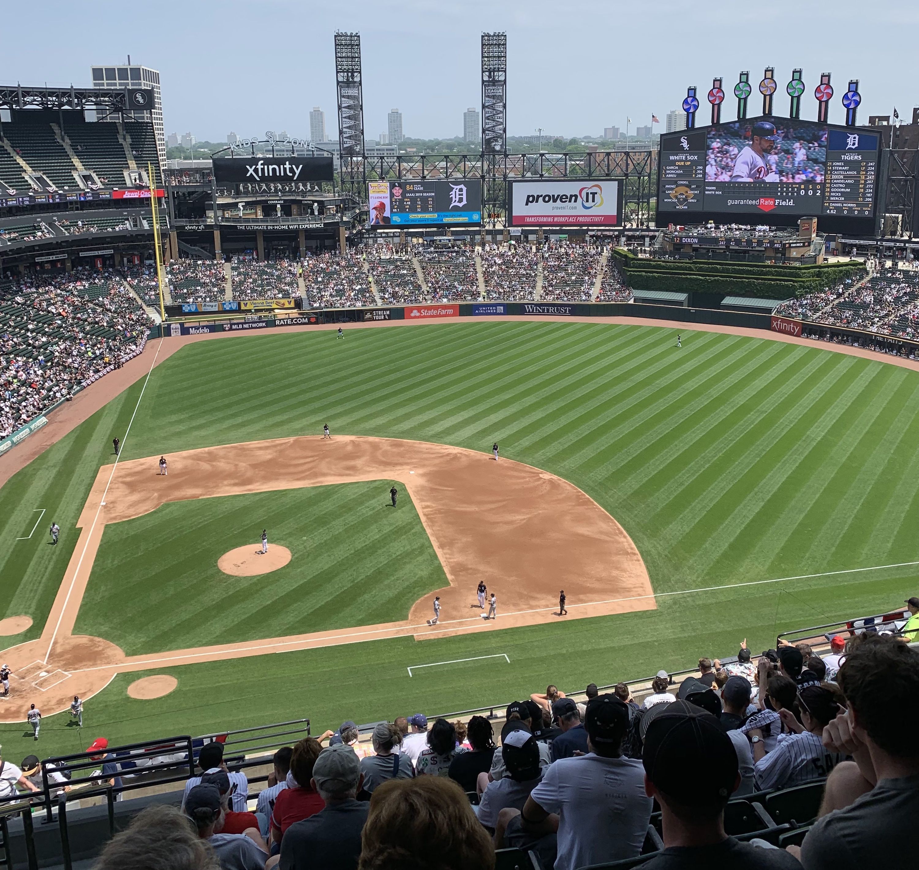 guaranteed rate field aerial view