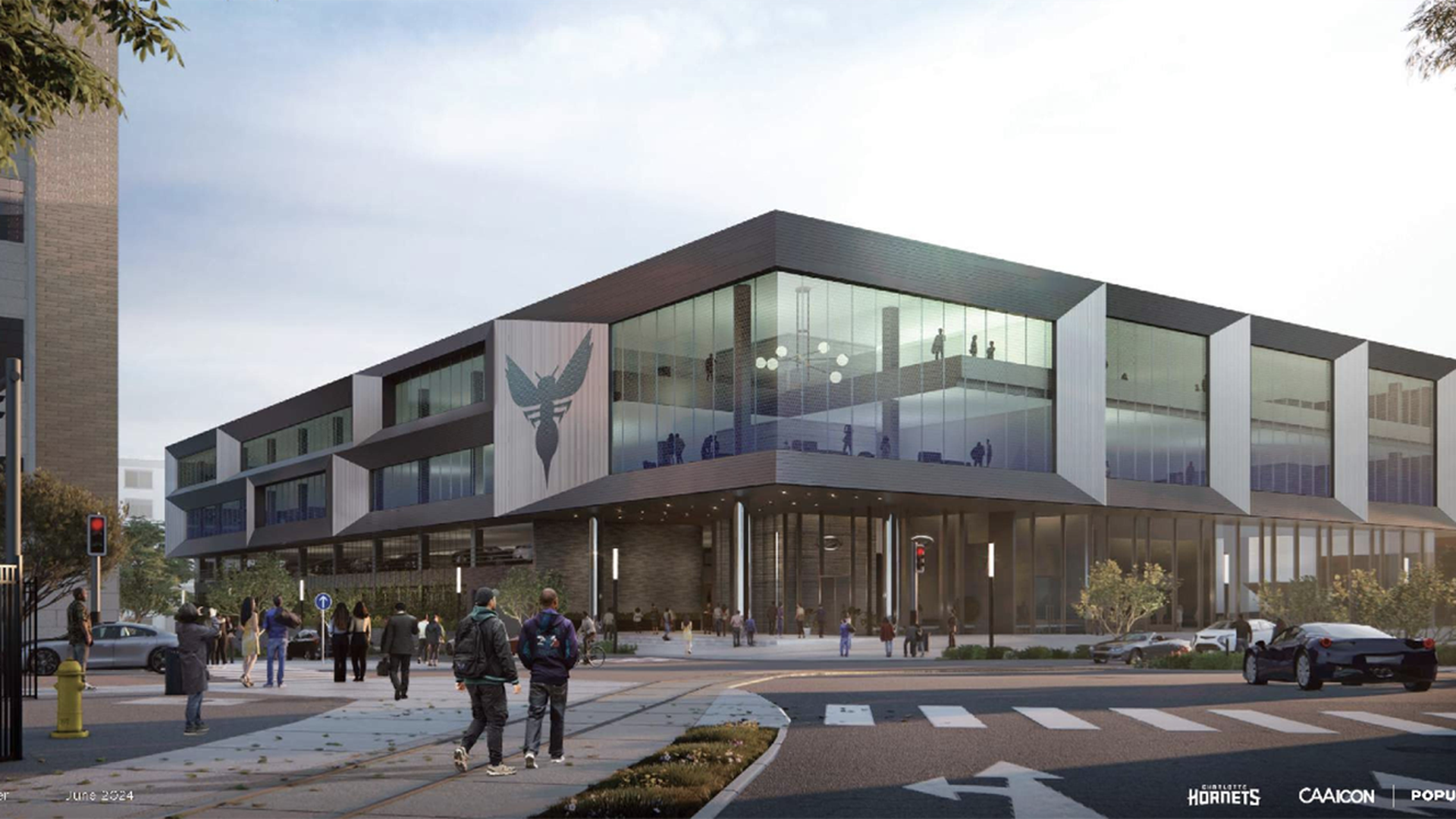 Hornets practice facility in Uptown Charlotte