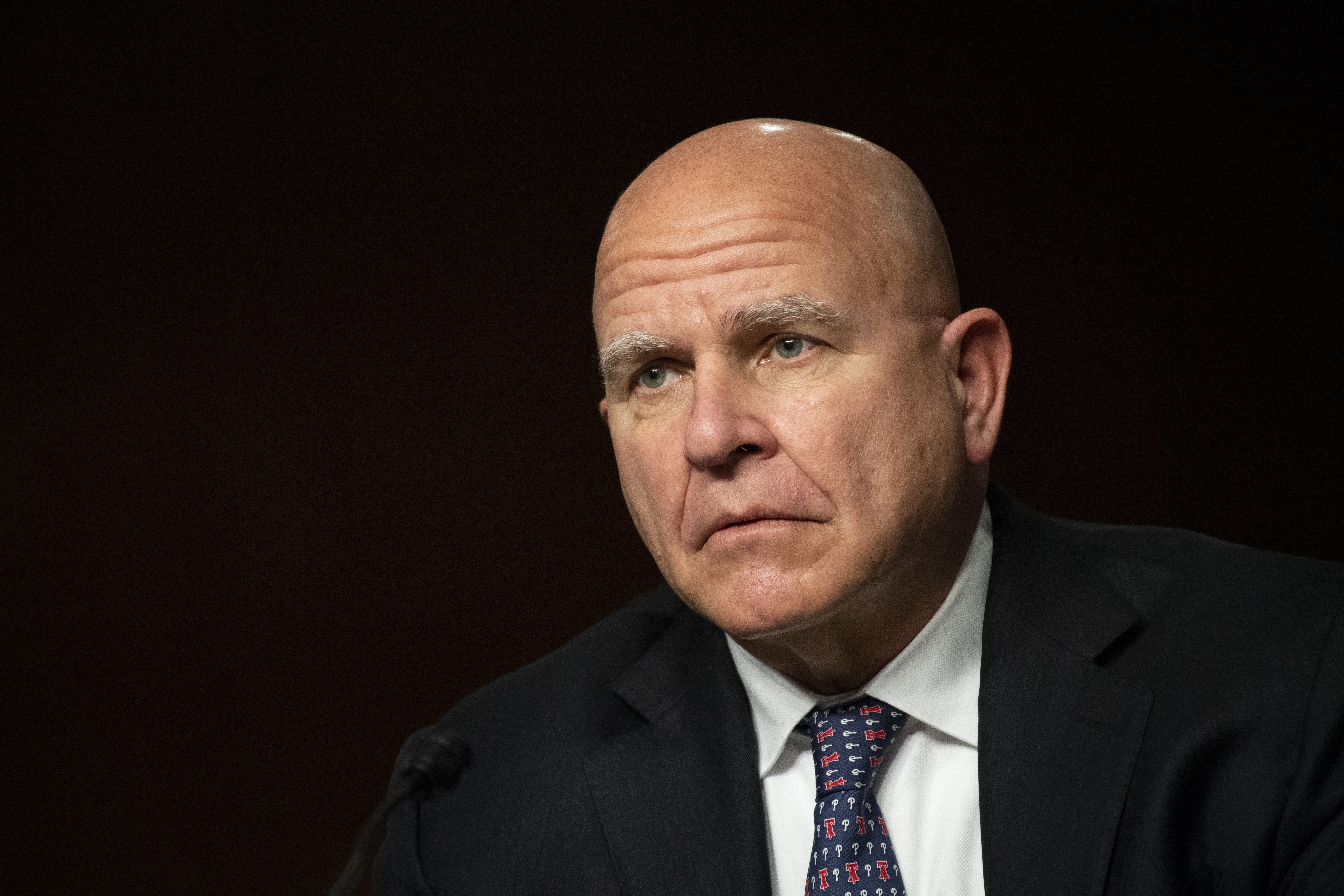 ormer National Security Advisor Herbert Raymond McMaster attends the Senate Armed Services Committee hearing on Global Security Challenges and Strategy in Washington on Tuesday, March 2, 2021.