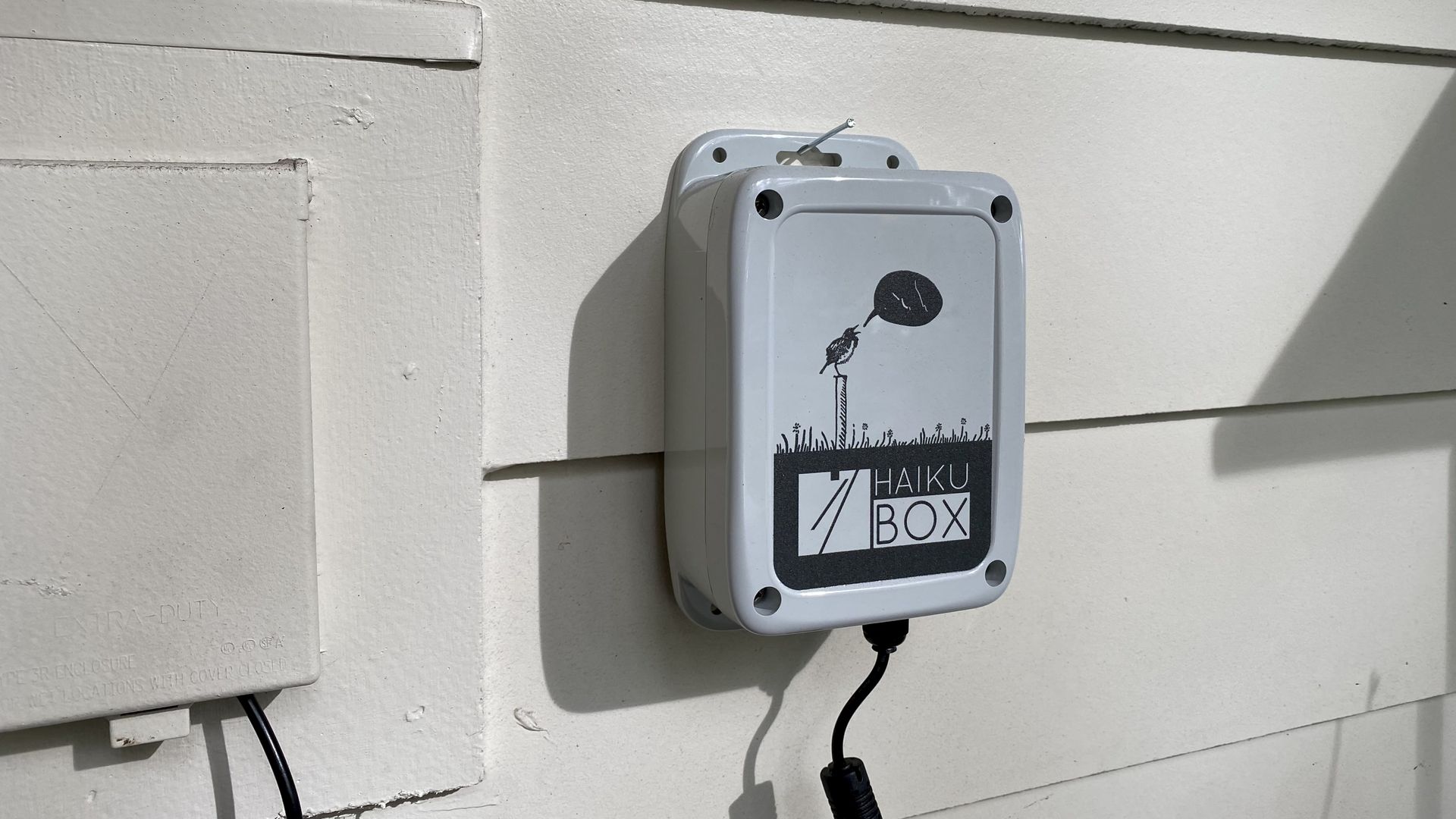 Haikubox installed on a wall.