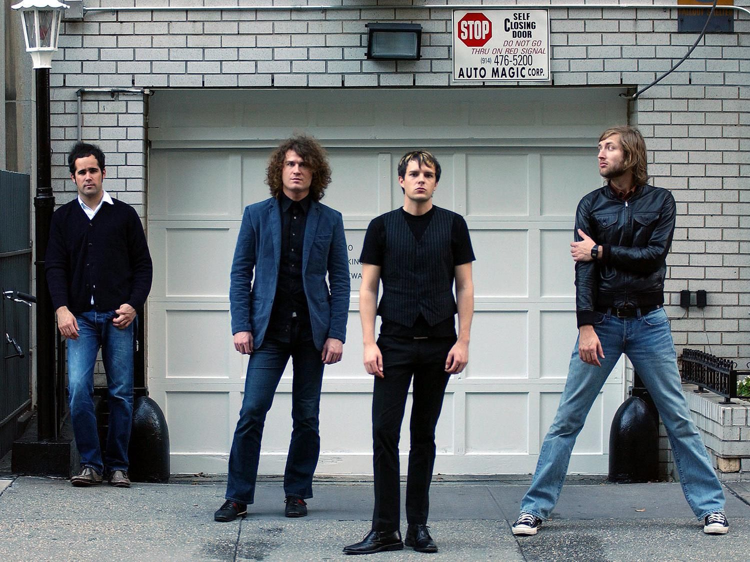 Ronnie Vannucci, Dave Keuning, Brandon Flowers and Mark Stoermer (l-r) as The Killers