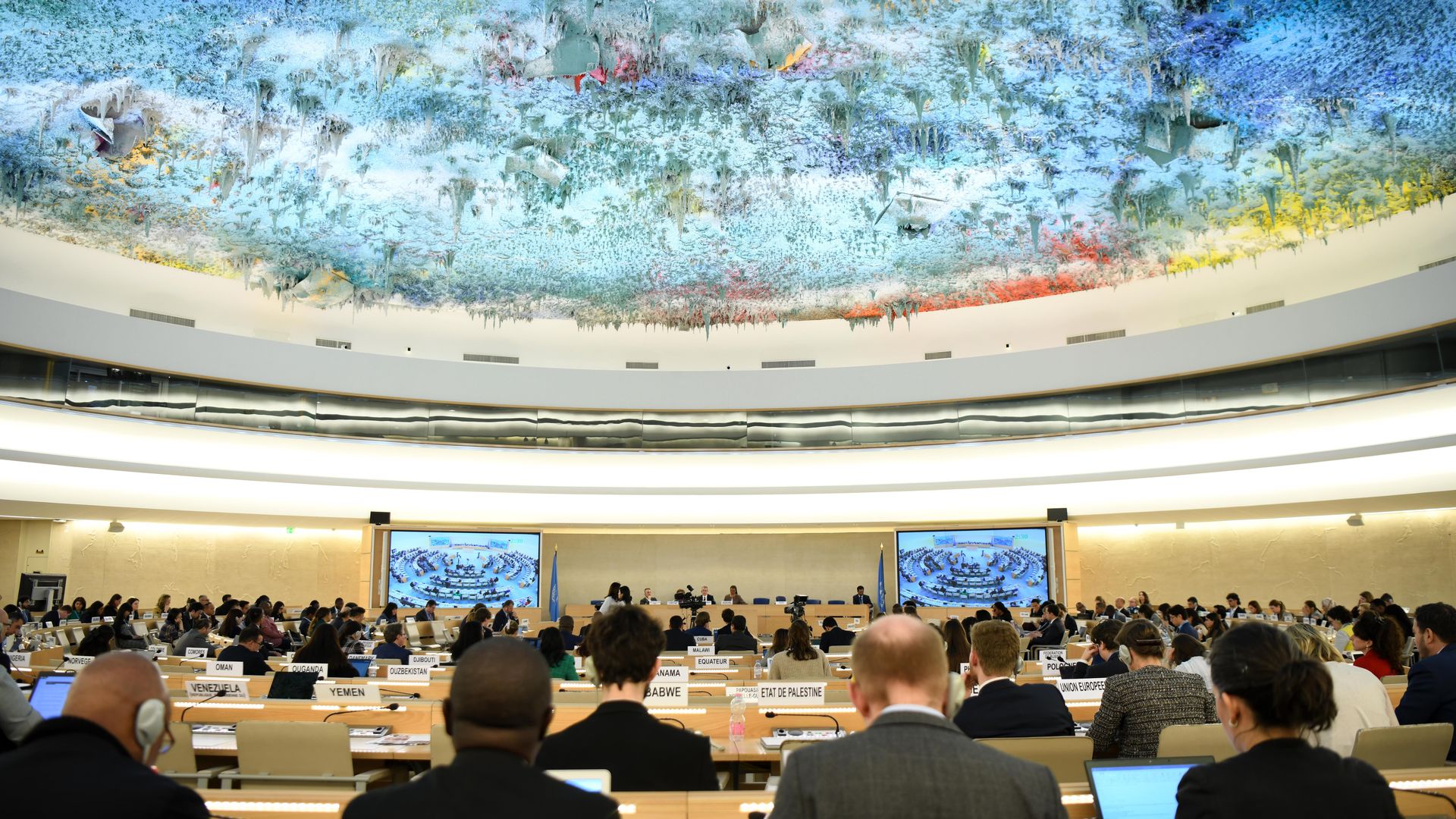 session of the UN Human Rights Council in Geneva, Switzerland